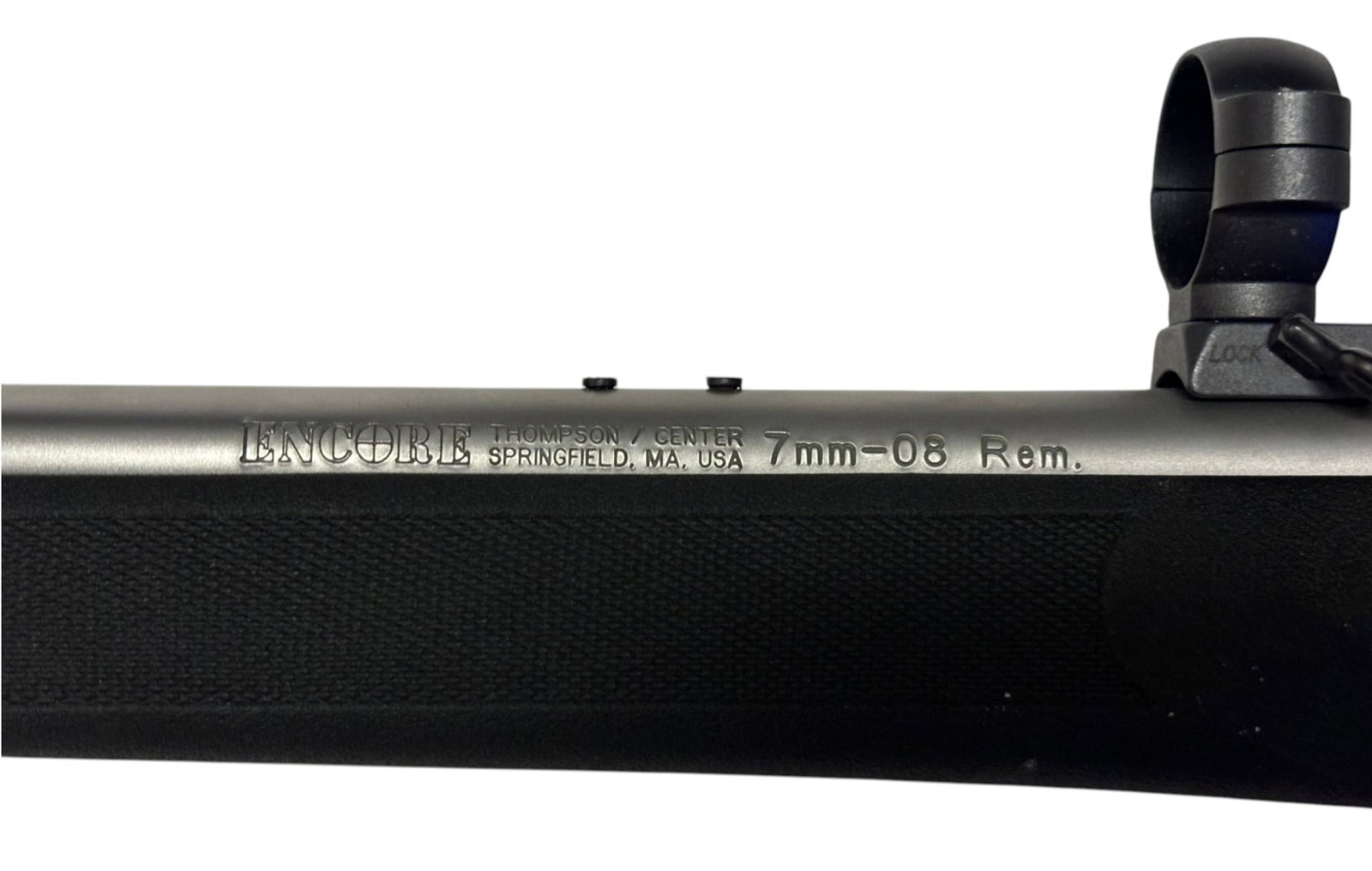Excellent T/CA Encore 7mm-08 REM. Break-Action SS 24" Barrel with Leupold Scope Rings - 3