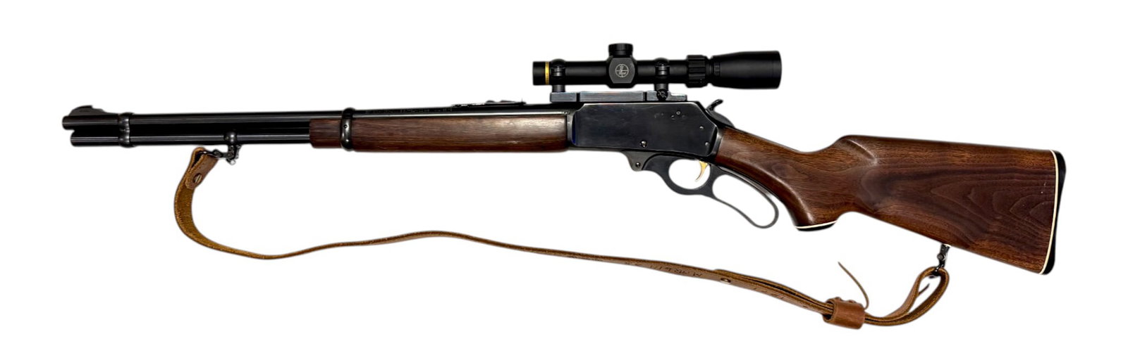 Excellent 1971 Marlin Model 336 .35 REM. Lever Action Rifle w/ Leupold Scope, Sling and Soft Case - 2