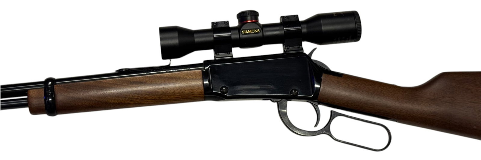 Excellent Henry Classic .22 LR Lever Action Rifle with Simmons Scope: S#: 195687H | 18.5" Barrel | Comes with Simmons ProDiamond Master Series 4x32 scope |||| CONDITION: Excellent. 99% original black finish. Blued barrel is excellent with a few small spots of surface