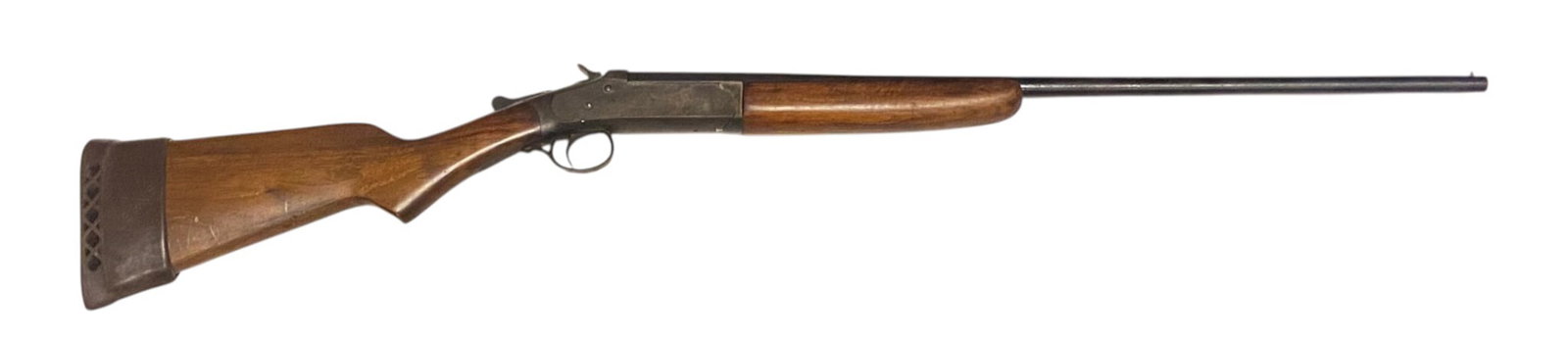 Iver Johnson Champion .410 Break-Action Shotgun: S#: NSN | 26" Full Choke Barrel |||| CONDITION: Good. Hints of the original CCH finish on receiver under surface rust spotting. Mechanically functions. Bore is very good ||||| CLASS: C&R