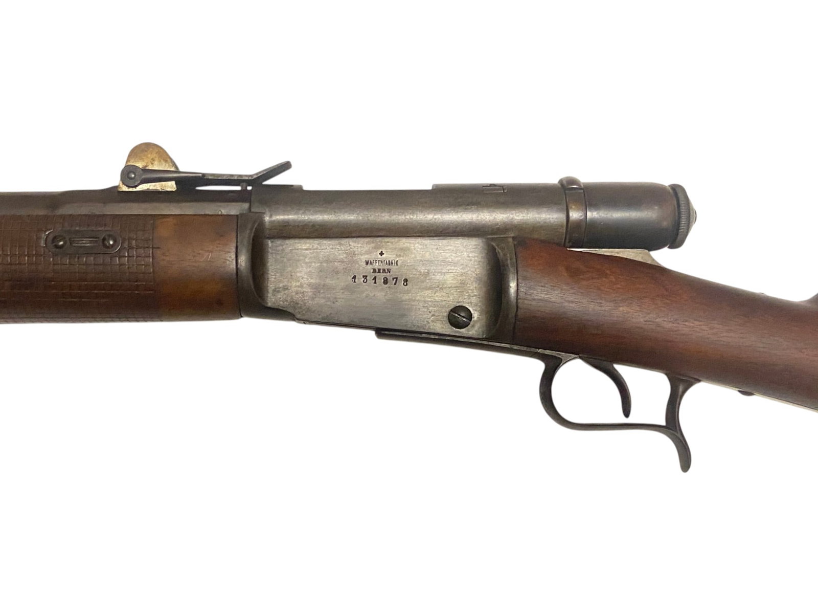 Antique Waffenfabrik Bern M1869/71 10.35x47mmR SWISS (.41 Swiss) Bolt Action Rifle - 16