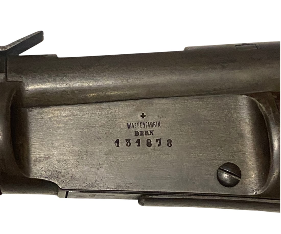 Antique Waffenfabrik Bern M1869/71 10.35x47mmR SWISS (.41 Swiss) Bolt Action Rifle - 3