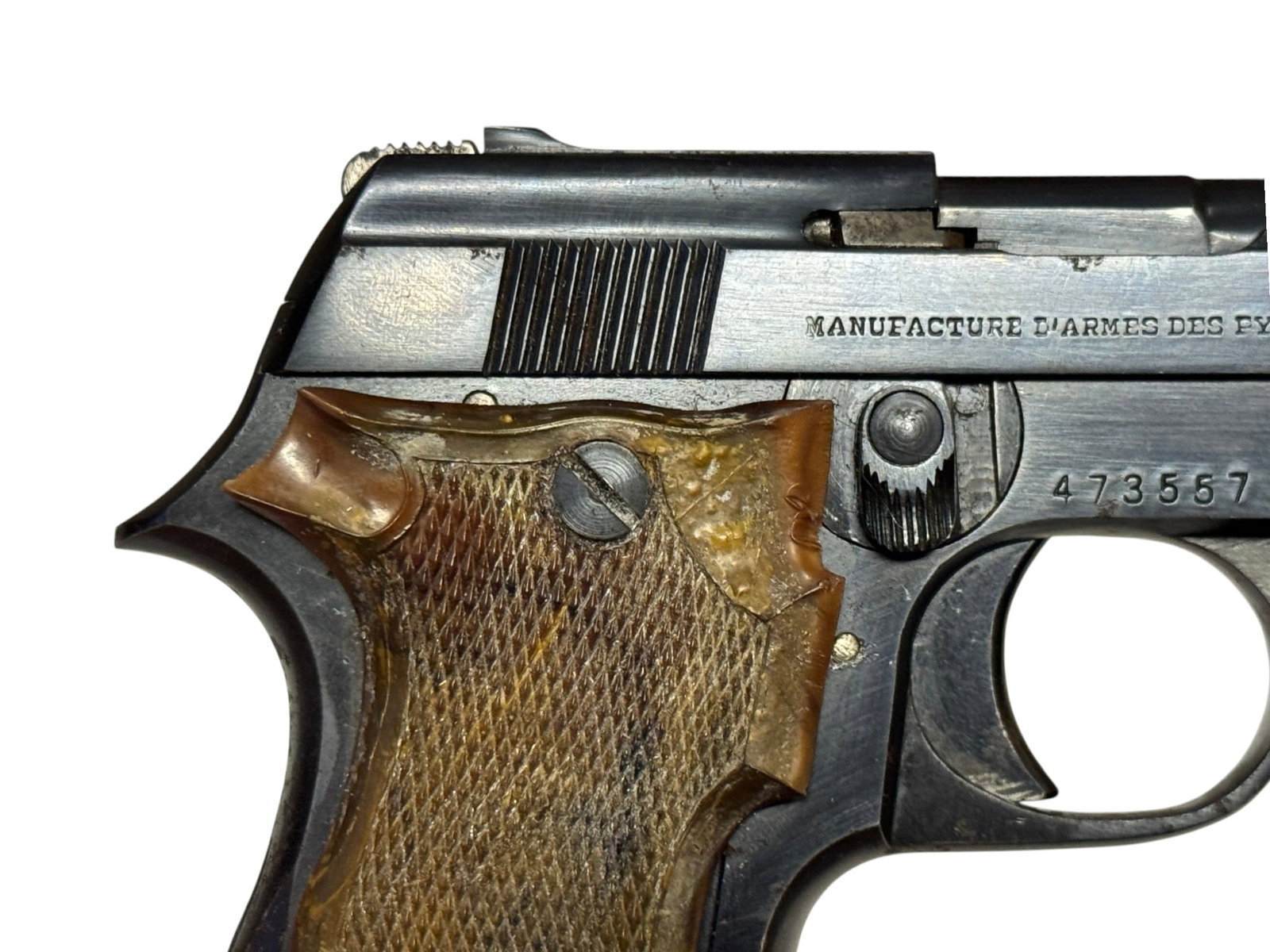 Scarce French Pyreenes "Unique" Model 52 .22 LR Semi-Automatic Pistol - 10