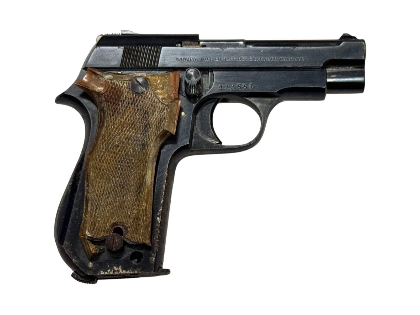 Scarce French Pyreenes "Unique" Model 52 .22 LR Semi-Automatic Pistol - 2
