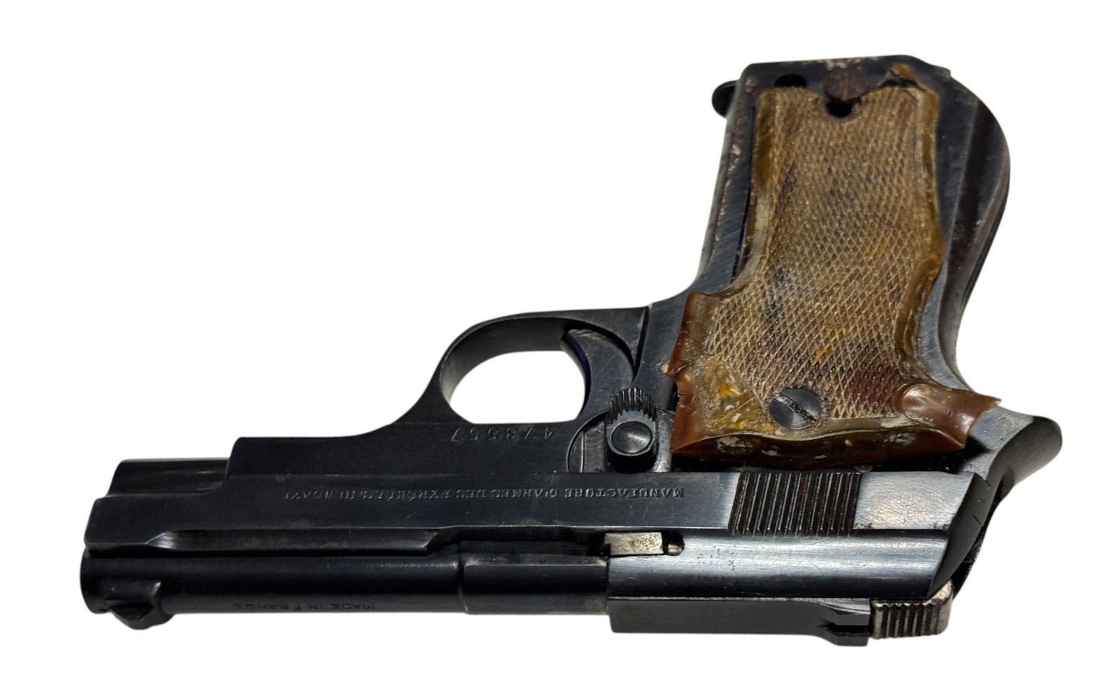 Scarce French Pyreenes "Unique" Model 52 .22 LR Semi-Automatic Pistol - 4