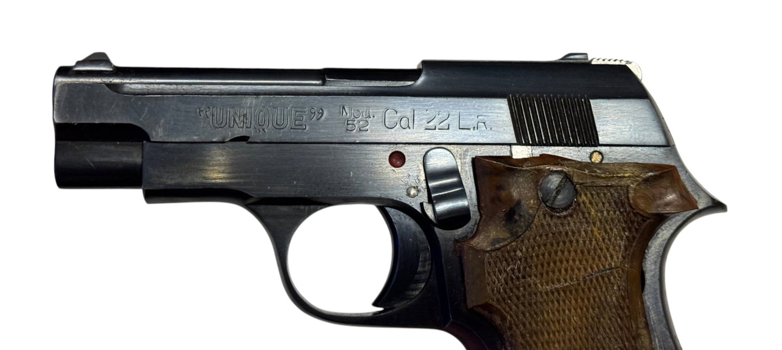 Scarce French Pyreenes "Unique" Model 52 .22 LR Semi-Automatic Pistol - 6