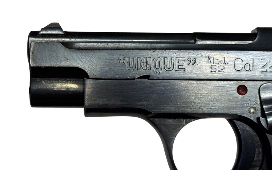 Scarce French Pyreenes "Unique" Model 52 .22 LR Semi-Automatic Pistol - 7