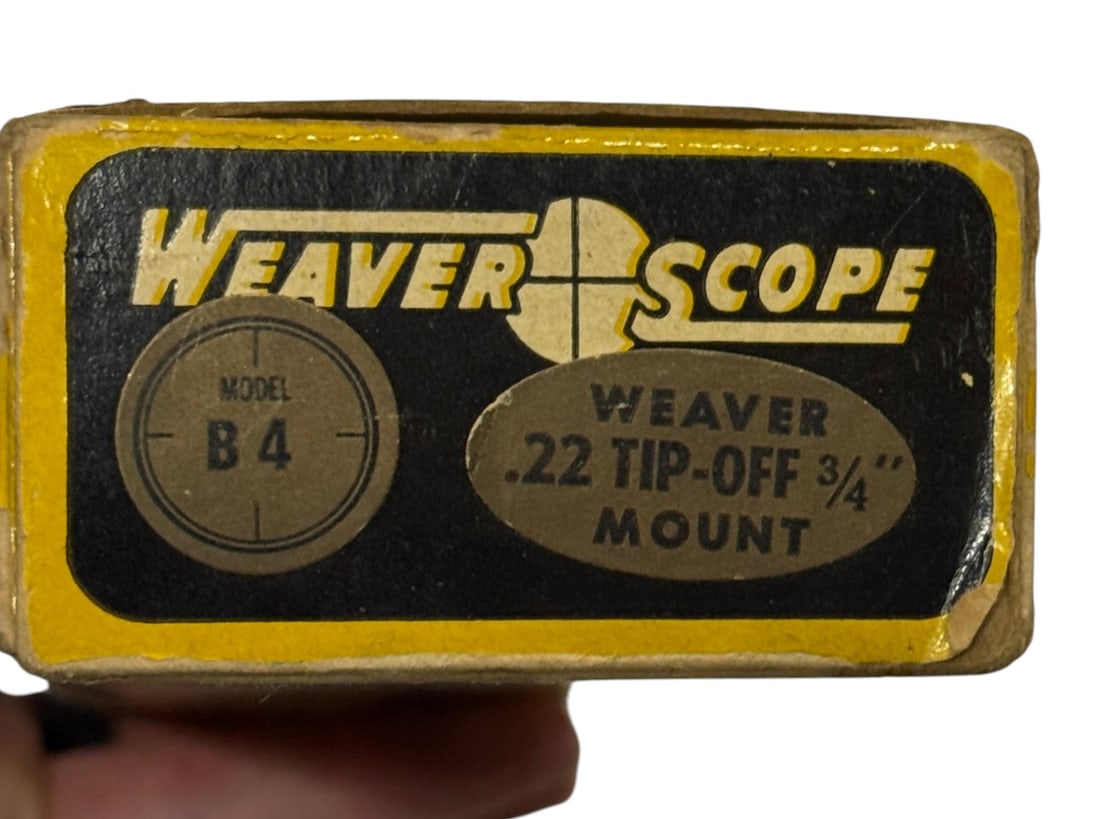 Vintage Weaver B4 .22 Tip-Off 3/4" Scope in Box - 2