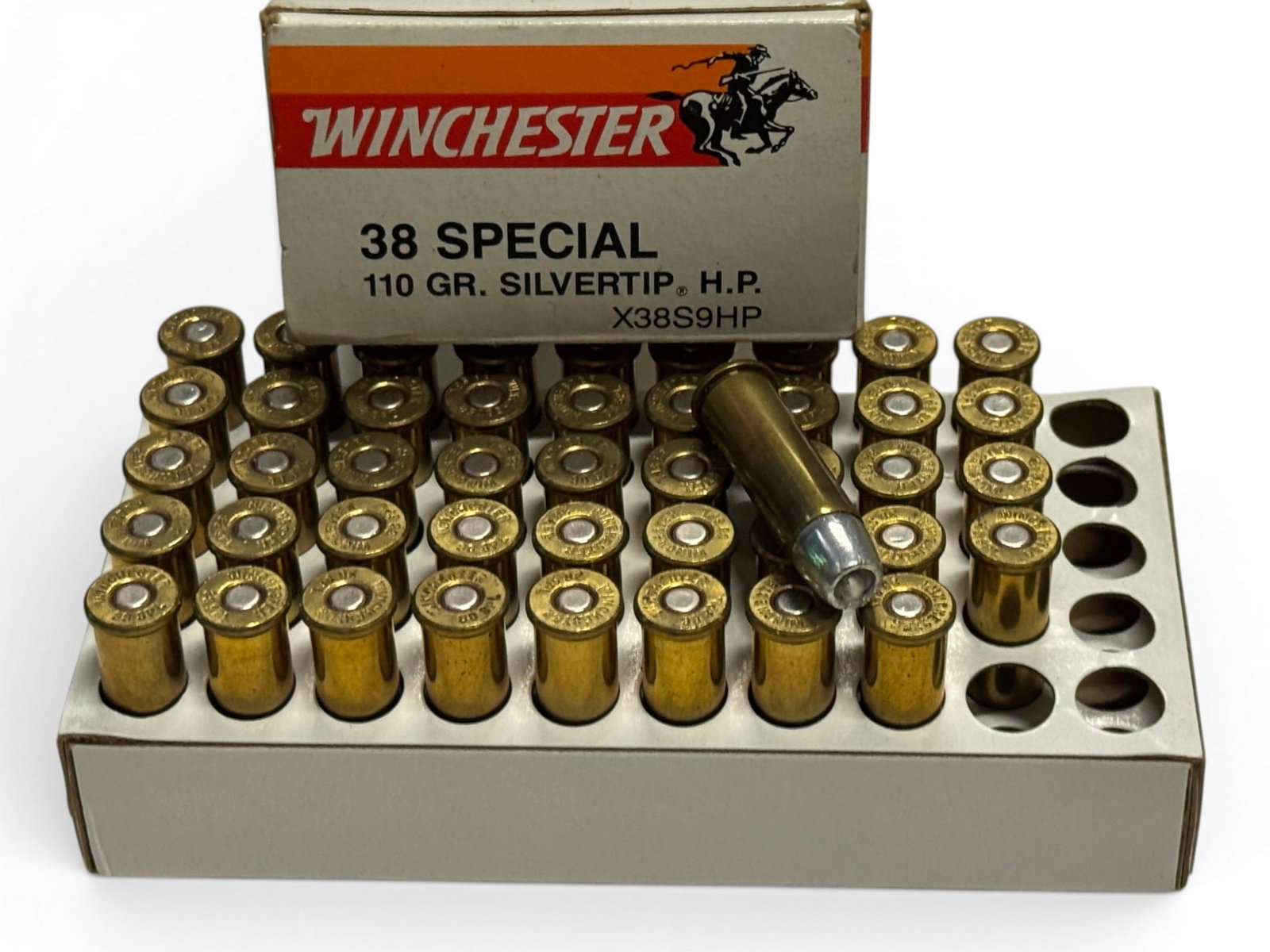 NIB 45rds. of .38 SPL. 110gr. Silvertip HP Winchester & 50rds. of .38 SPL. 130gr. MC UMC Ammunition - 2