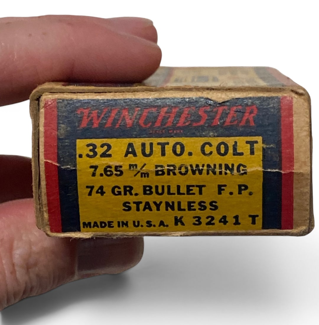 Vintage Collectible 7rds. Of .32 AUTO Colt 74gr. Winchester Ammunition - 2