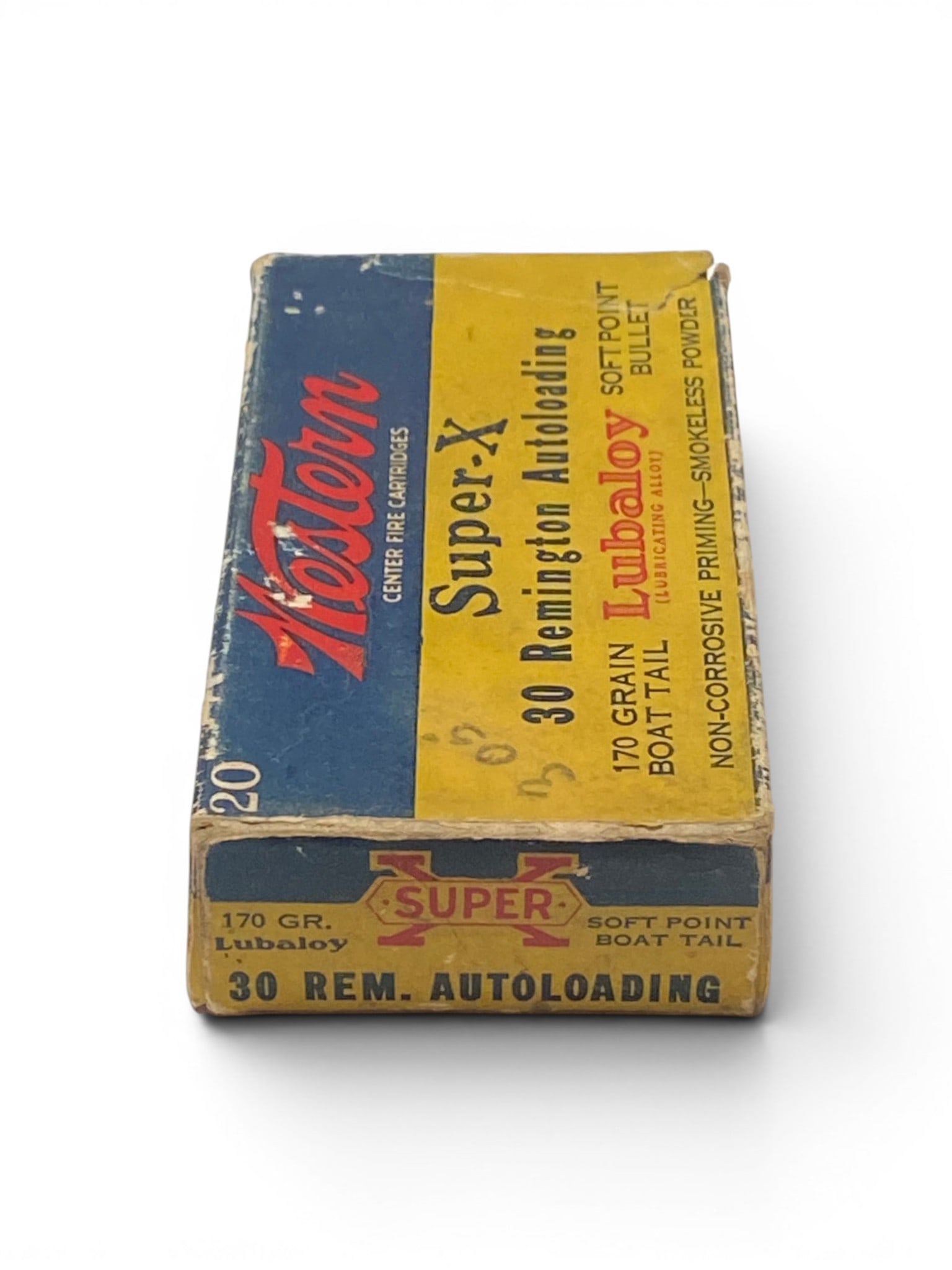 NIB Vintage Collectible 20rds. Of .30 REM Auto Loading 170gr. SPBT Western Super-X Ammunition: See photos