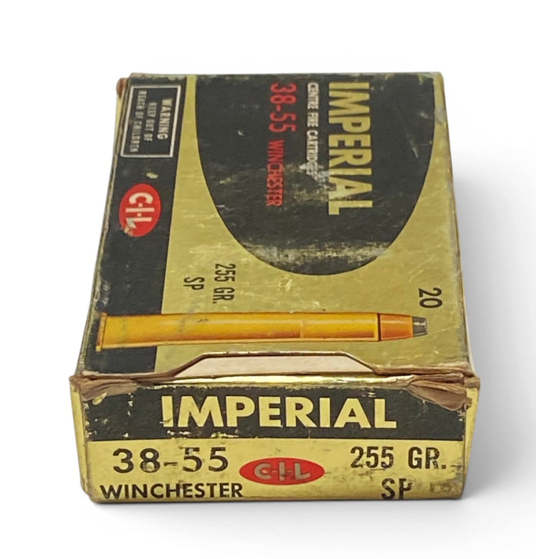 NIB Vintage Collectible 20rds. Of .38-55 WIN. 255gr. SP Imperial Ammunition: See photos