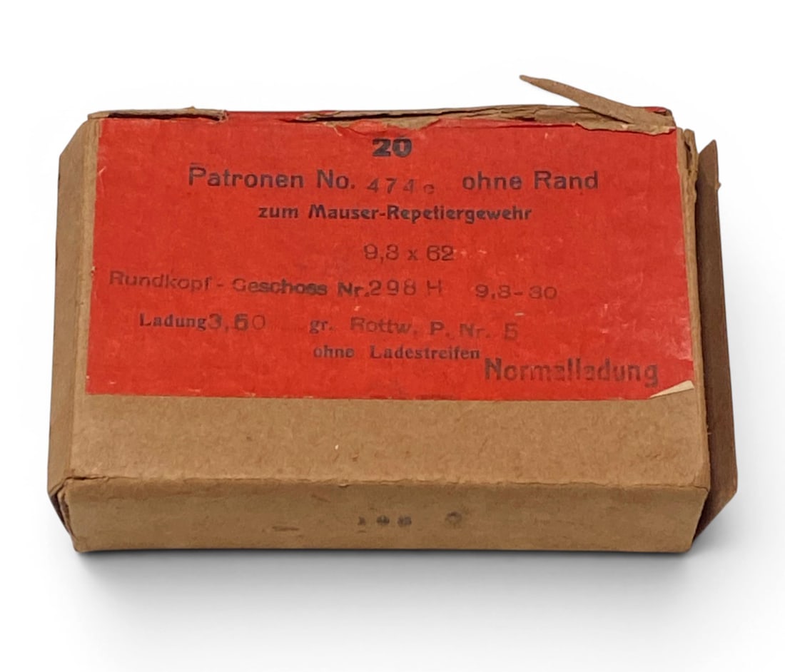 NIB Vintage Collectible 20rds. Of 9.3x62 DWM Ammunition: See photos