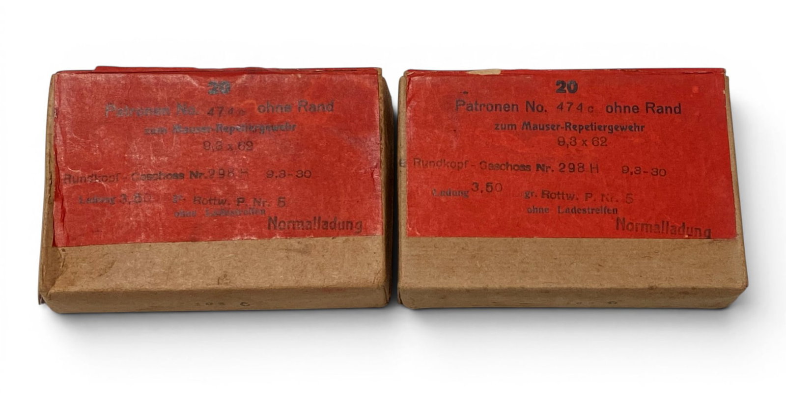 NIB Vintage Collectible 40rds. Of 9.3x62 DWM Ammunition: See photos