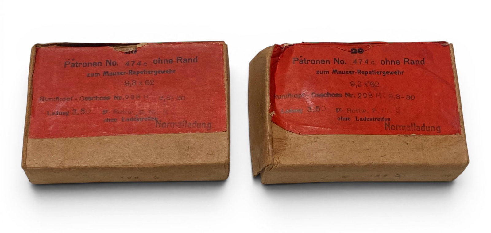 NIB Vintage Collectible 40rds. Of 9.3x62 DWM Ammunition: See photos