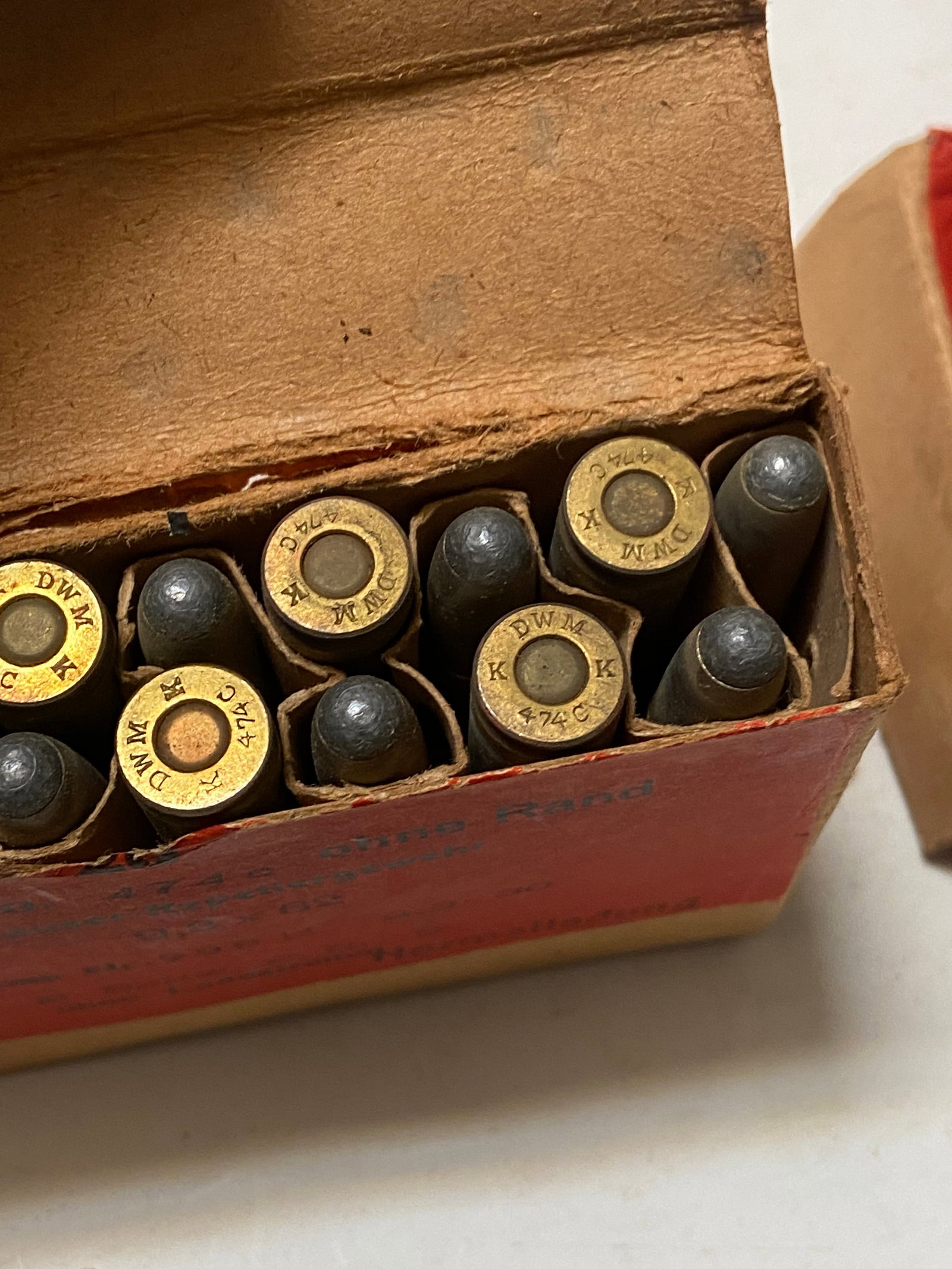 NIB Vintage Collectible 40rds. Of 9.3x62 DWM Ammunition - 2