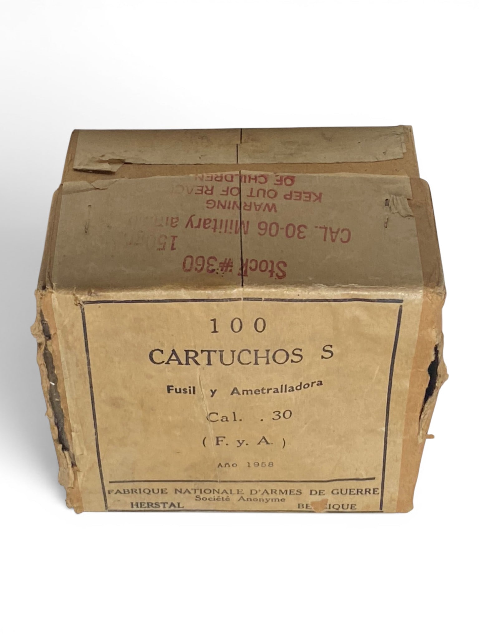 Approx. 100rds. Of 1953 .30-06 Belgium FN Military Surplus Ammunition: See photos