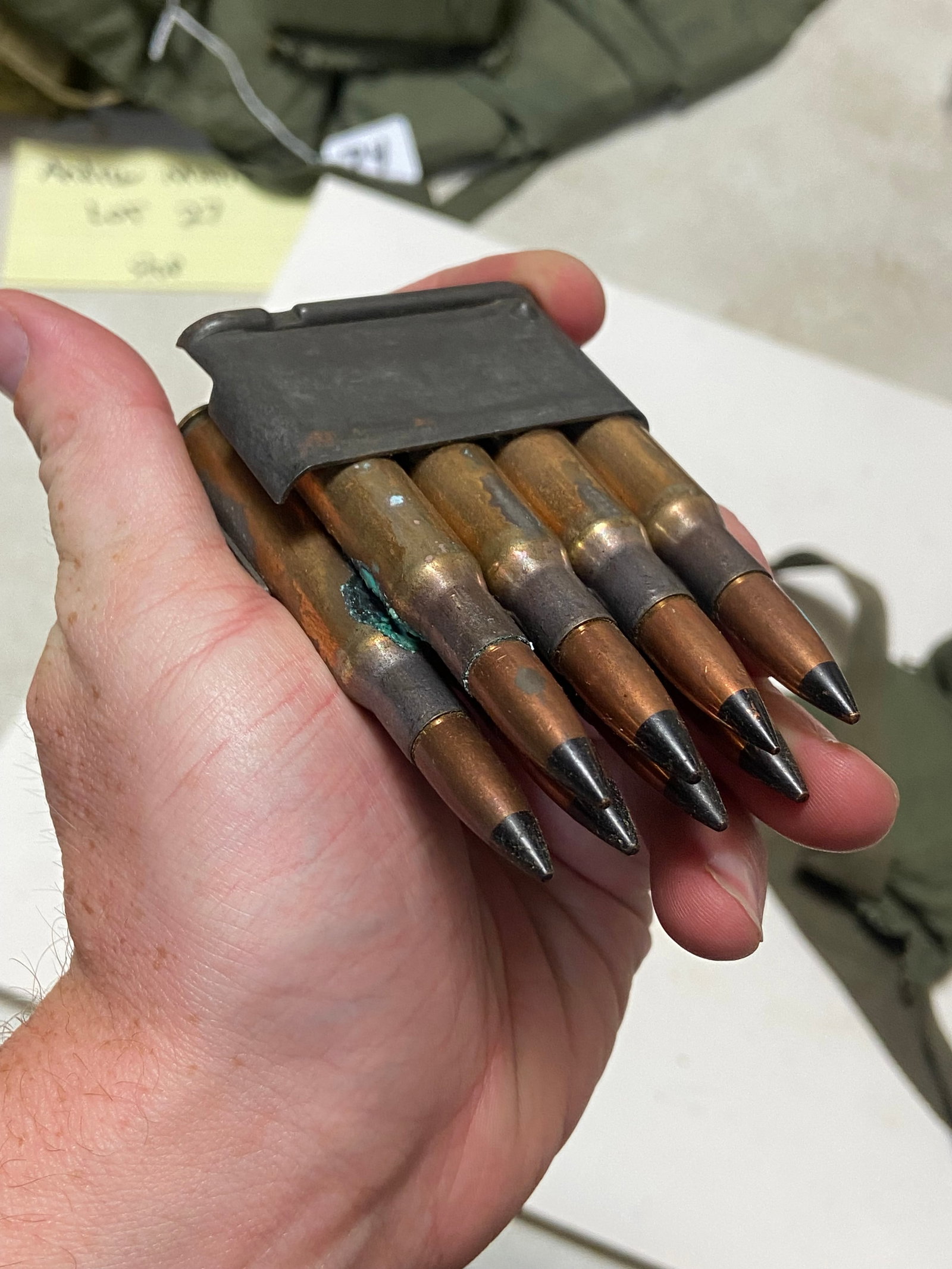 48rds. Of .30-06 Speciality Ammunition on Enbloc Clips in Bandolier - 2