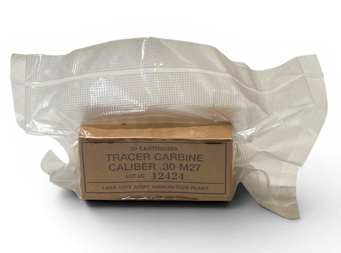 NIB Sealed 50rds. Of WWII .30 CARBINE Specialty Ammunition: See photos