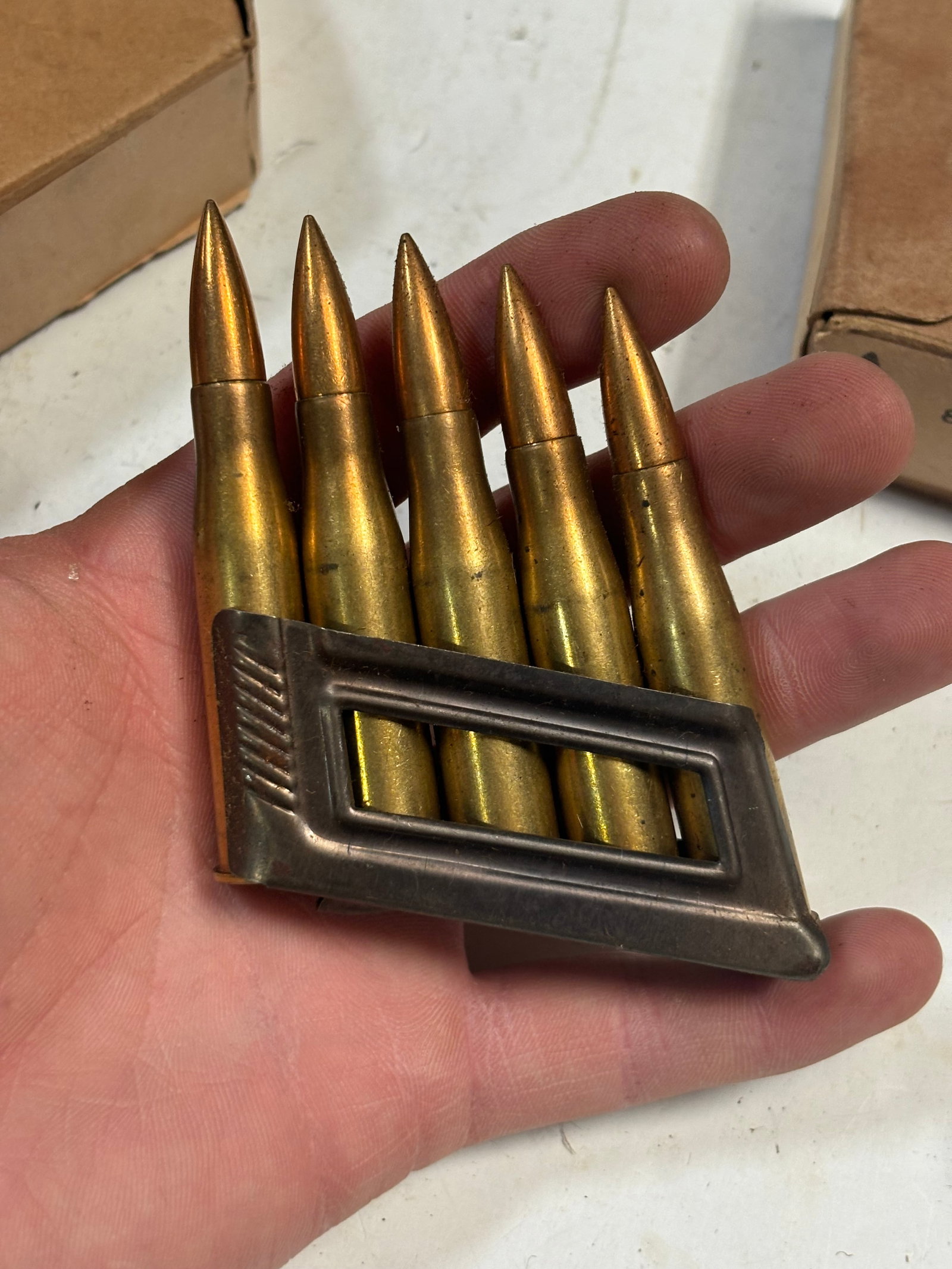NIB WWII German 1938 20rds. Of 8mm Patronen Stuck Military Surplus Ammunition - 2