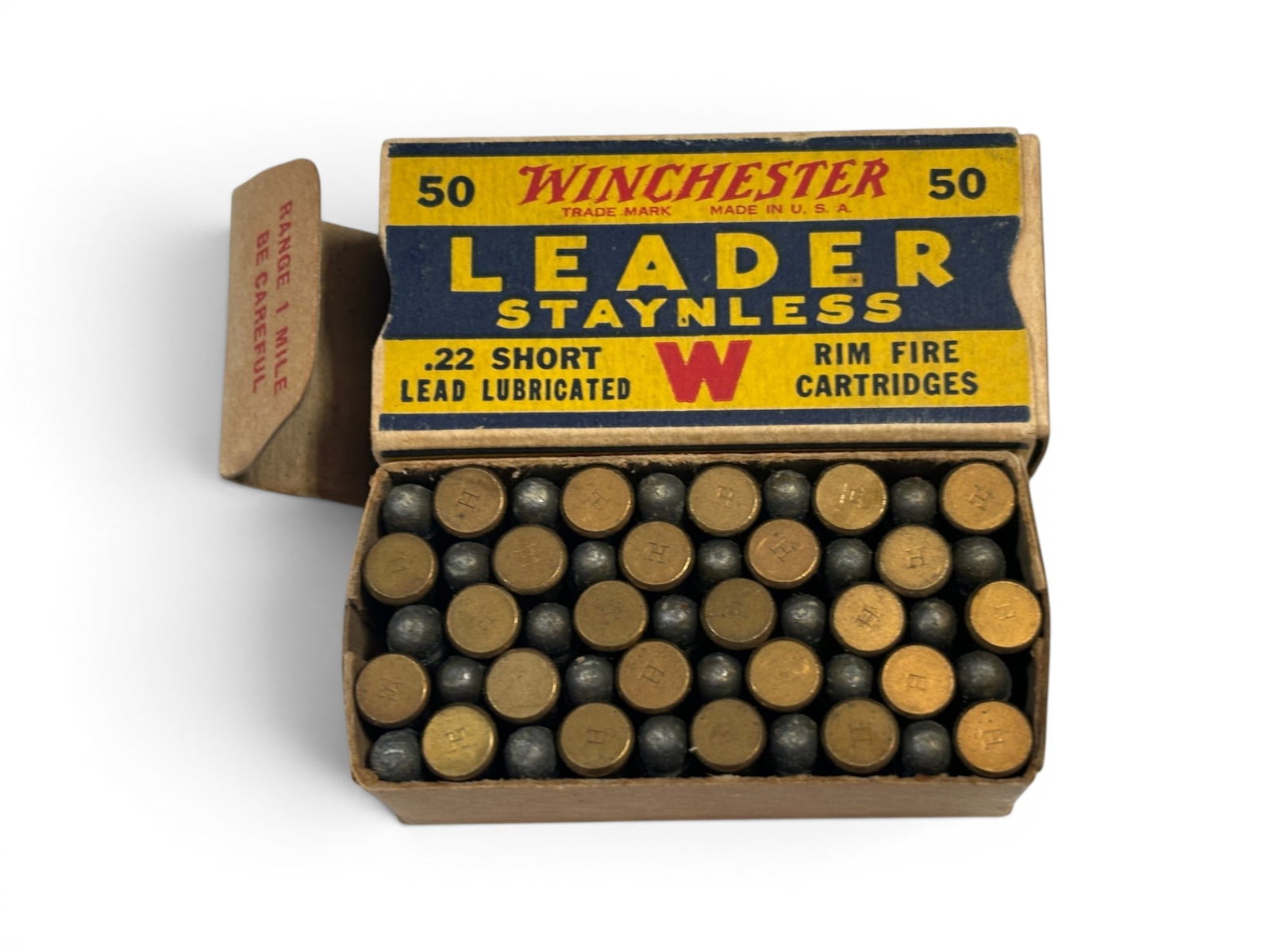 NIB Vintage Collectible 100rds. Of .22 SHORT Winchester Ammunition - 3