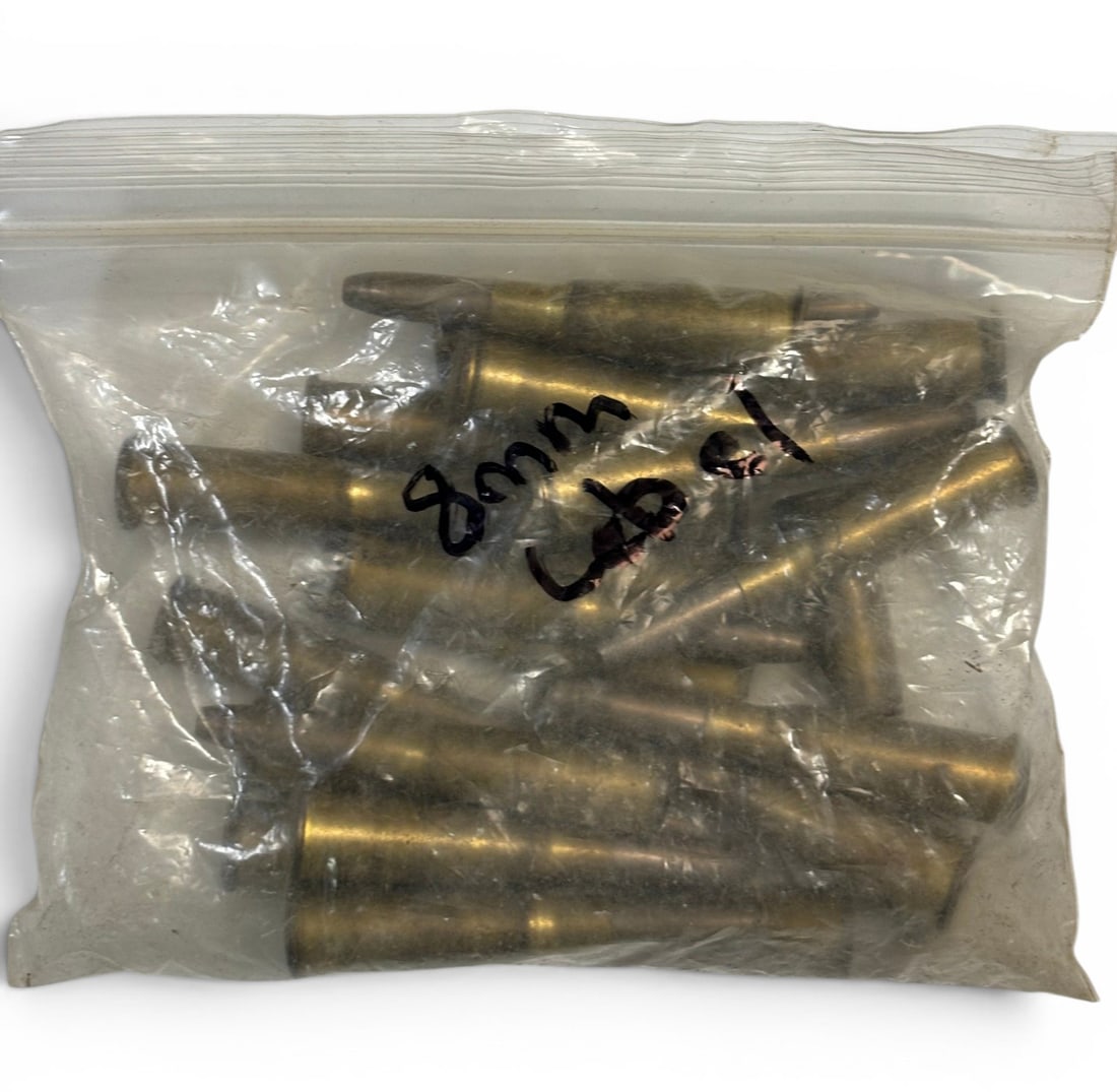 Vintage Collectible 22rds. Of 8mm Lebel Ammunition: See photos