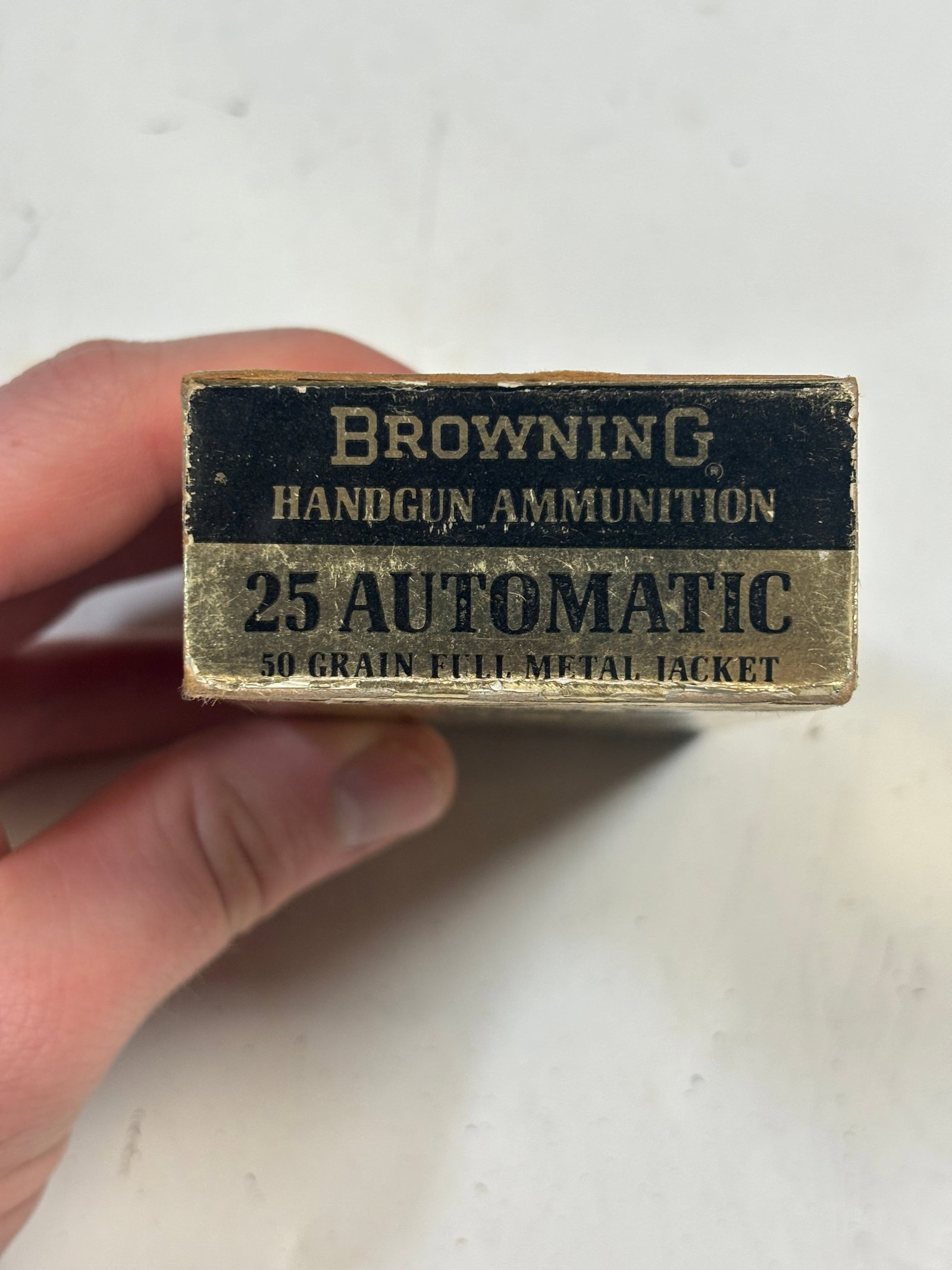 NIB Vintage Collectible 50rds. Of .25 AUTO 50gr. FMJ Browning Ammunition - 3