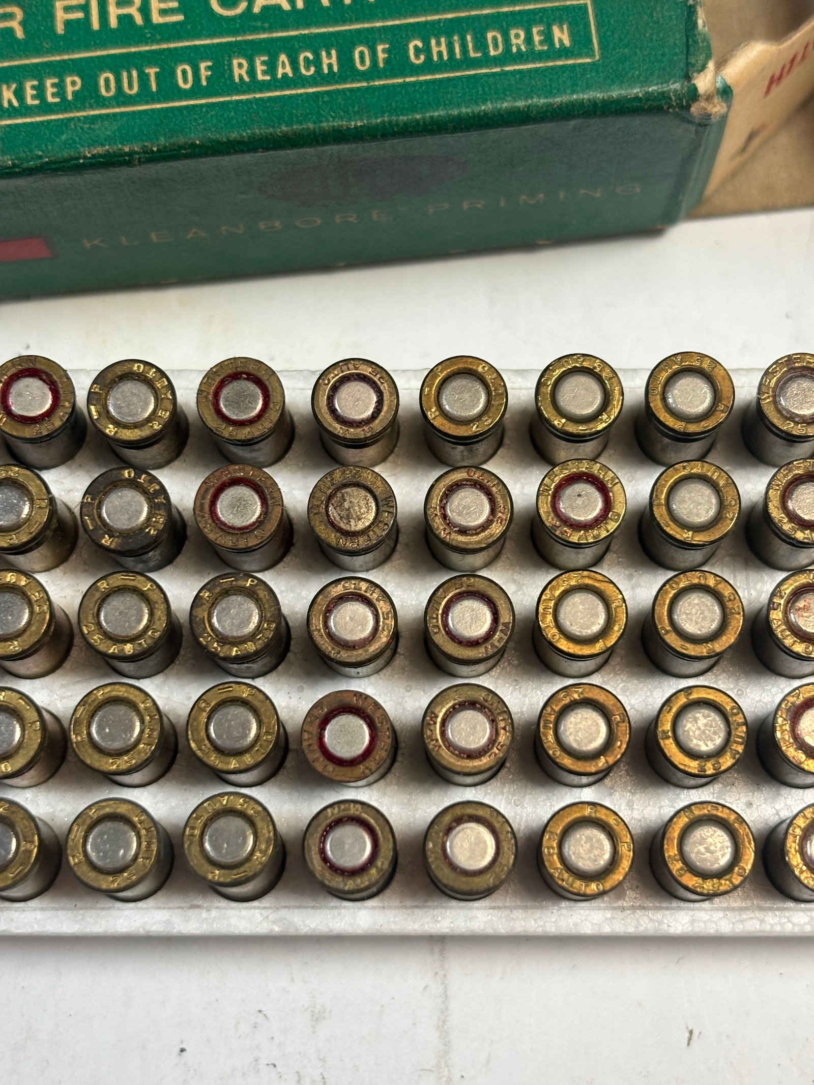 Vintage Collectible 46rds. Of .25 AUTO 50gr. Remington Ammunition - 2