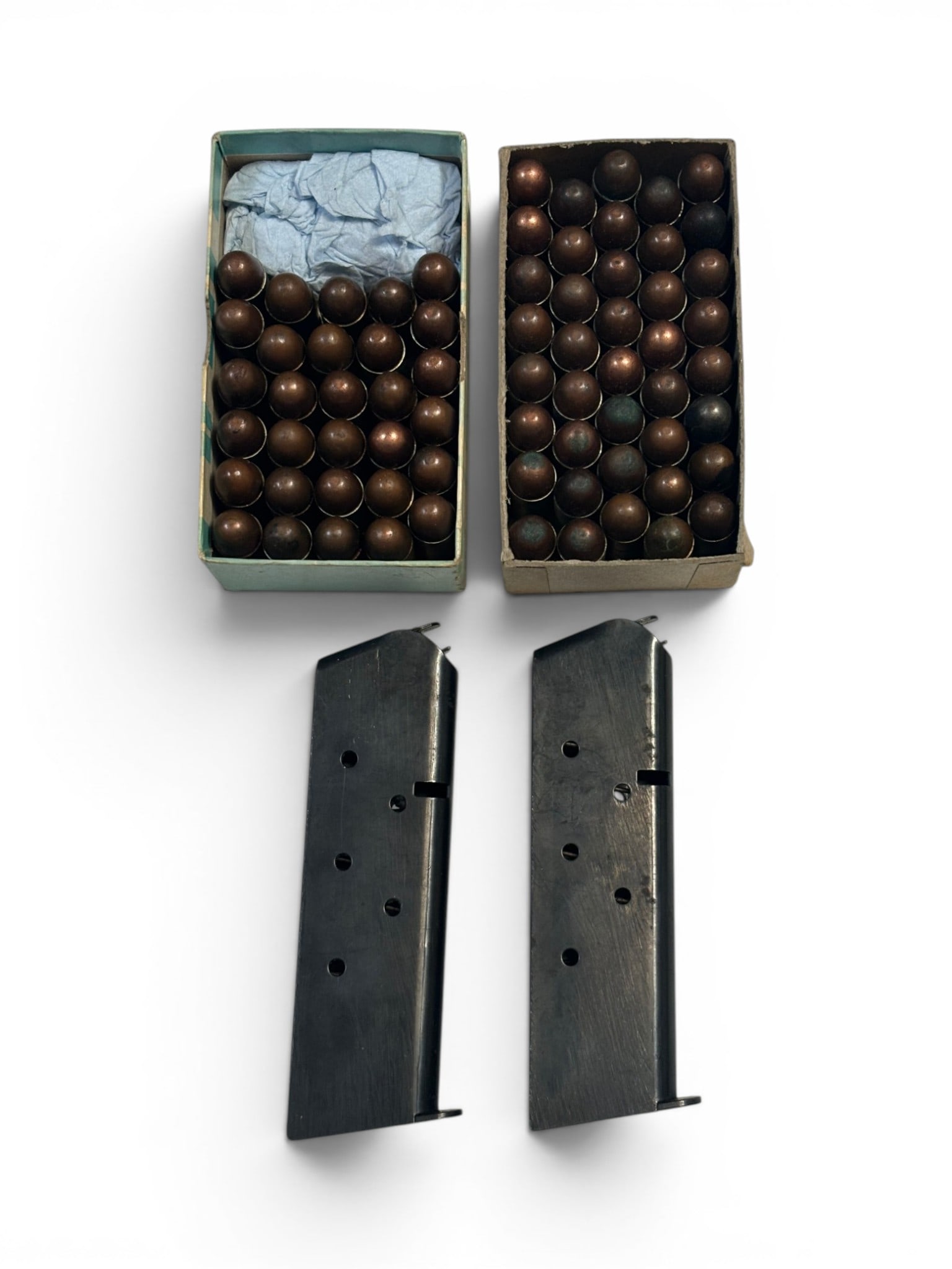 Approx. 70rds. Of Vintage to Modern .45 ACP Ammunition and (2) 1911 Magazines - 2