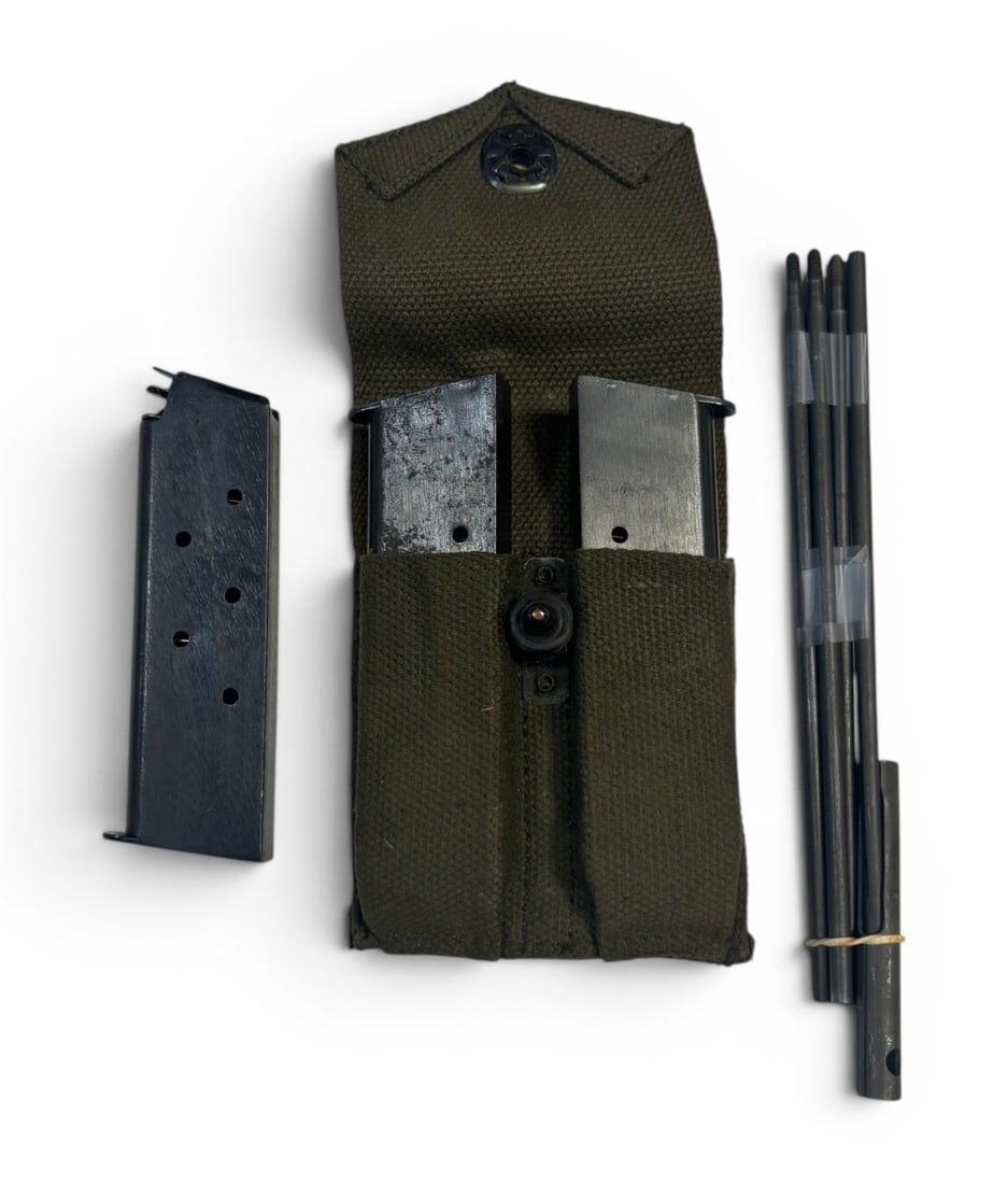 (3) 1911 Magazines with Magazine Pouch and Cleaning Rod: See photos