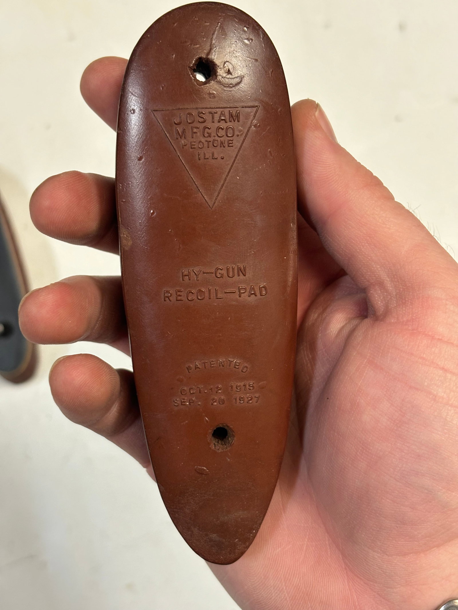 (2) Vintage Shotgun Butt Pads - 3