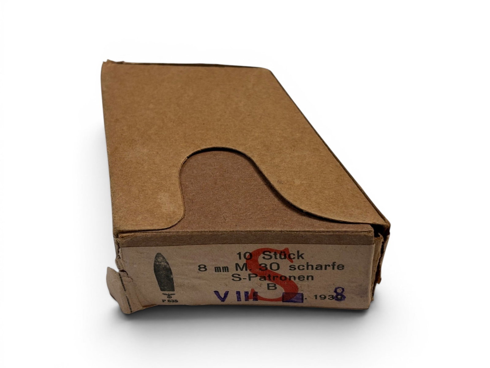 10rds. Of German WWII 1938 8mm Patronen Stuck Ammunition: See photos