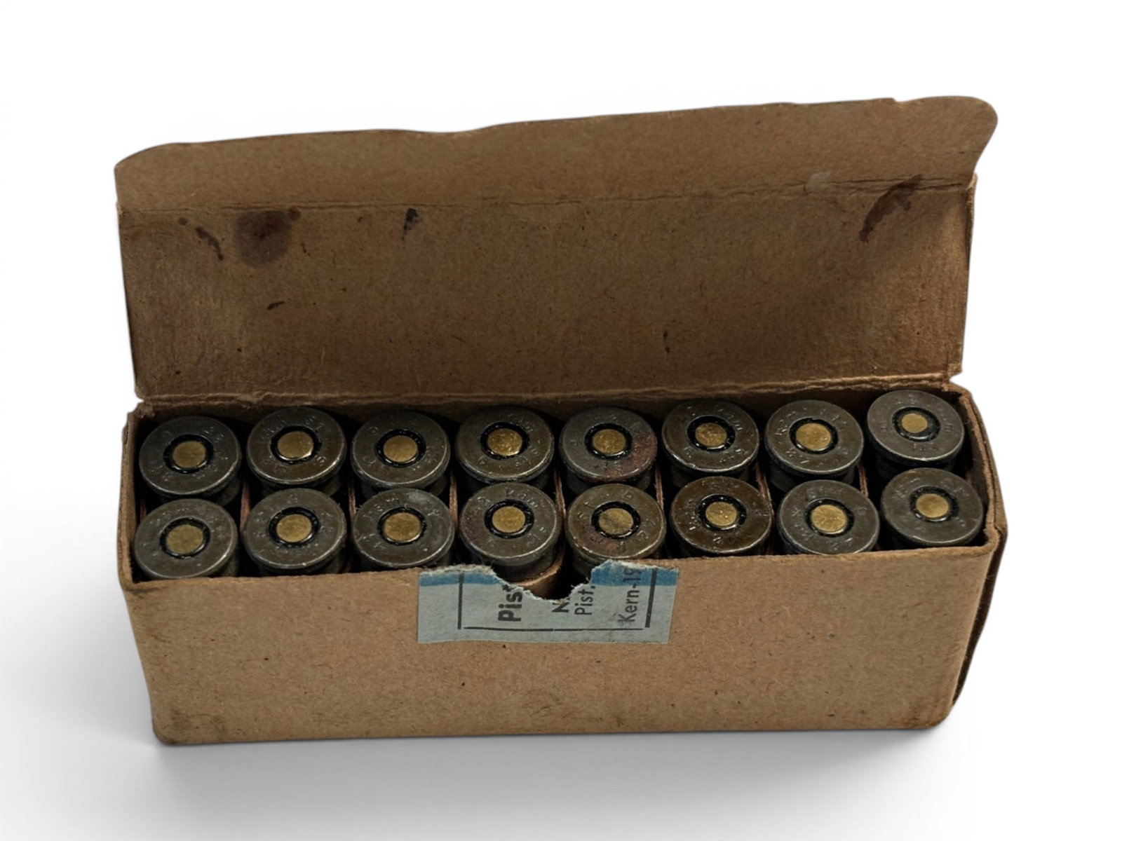 16rds. of Original German WWII 1942 9mm Luger Collectible Ammunition - 4