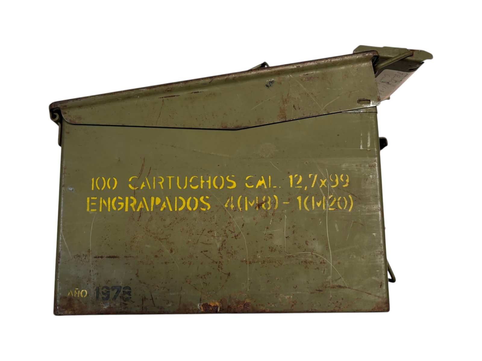 144rds. Of .30-06 Ammunition in Stripper Clips in Bandolier in .50 CAL. Metal Ammo Can - 2
