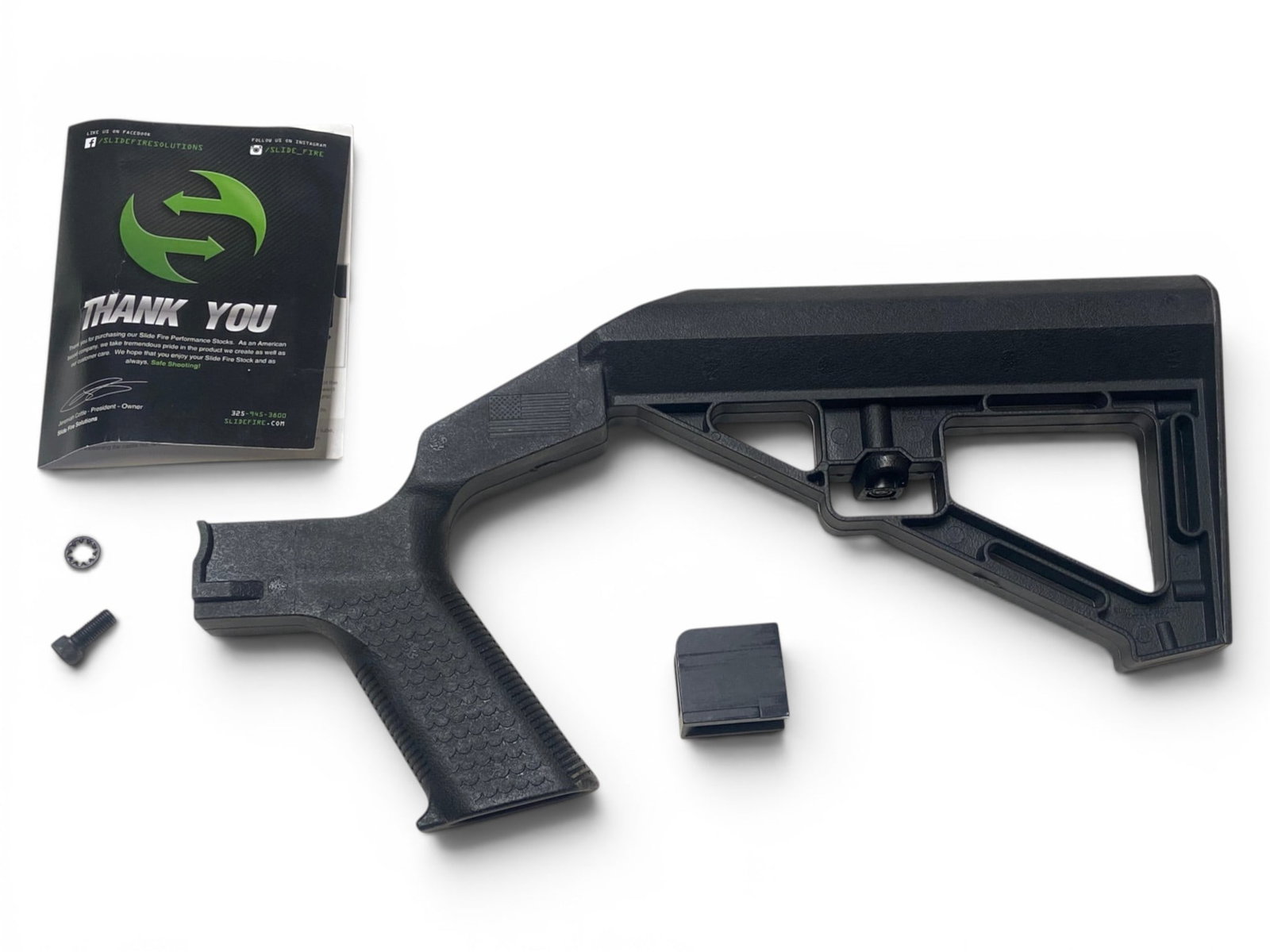 Special AR15 Stock/Grip Combo (See description): This is to enhance your time at the gun range while shooting your AR15.The stock is accelerated by bumping.