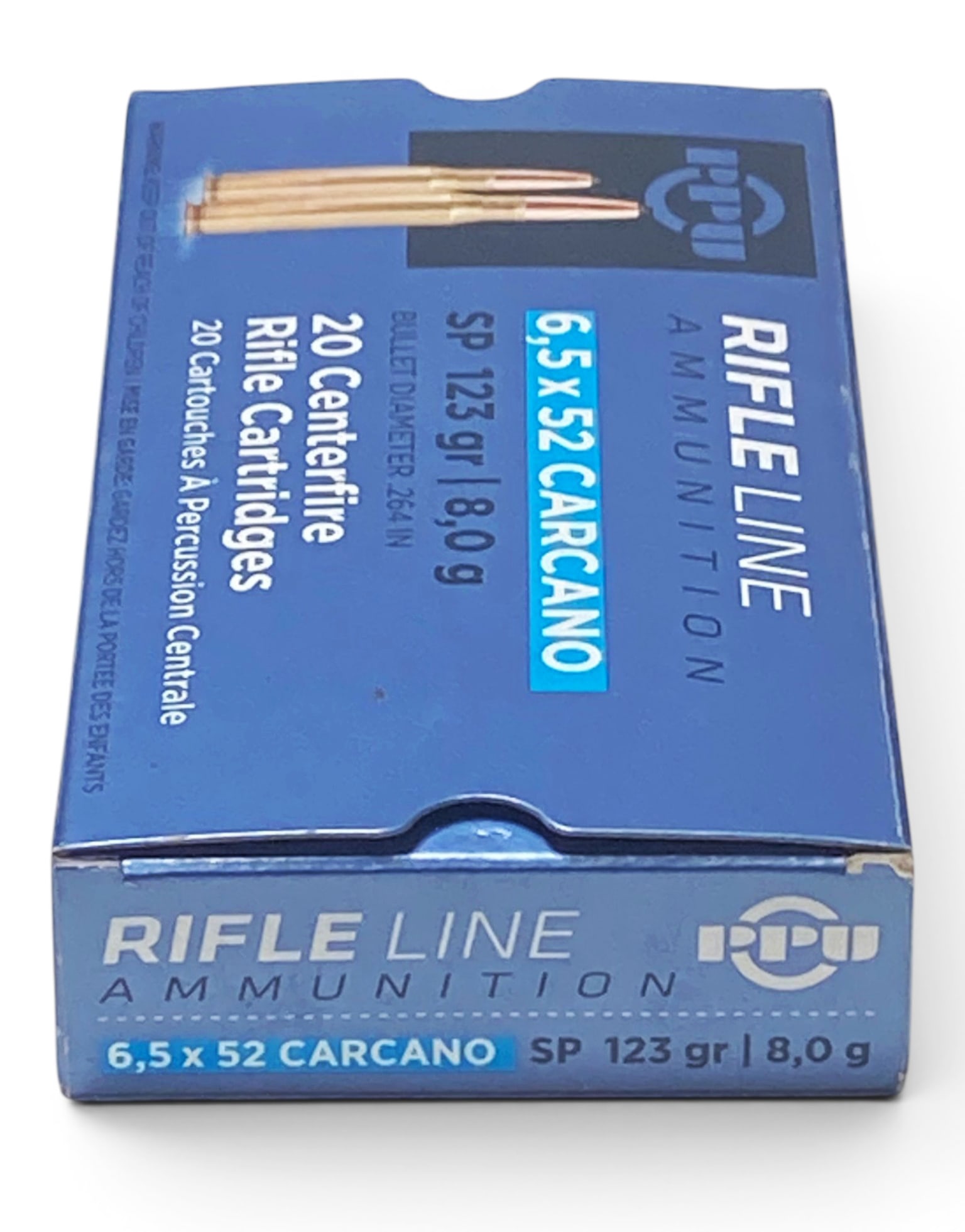 NIB 20rds. of 6.5x52 Carcano 123gr. PPU Ammunition: See photo