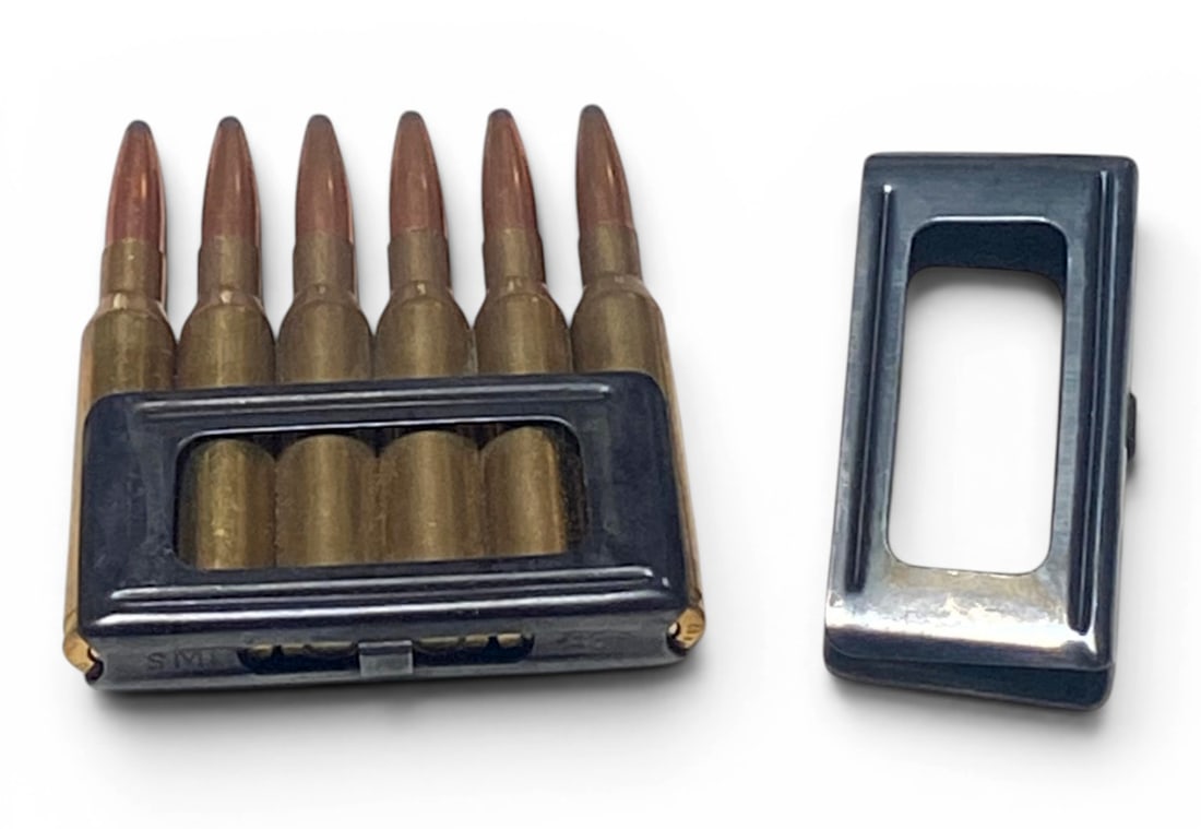 6rds. Of 6.5x52 Carcano PPU Ammunition with (2) Stripper Clips: See photo