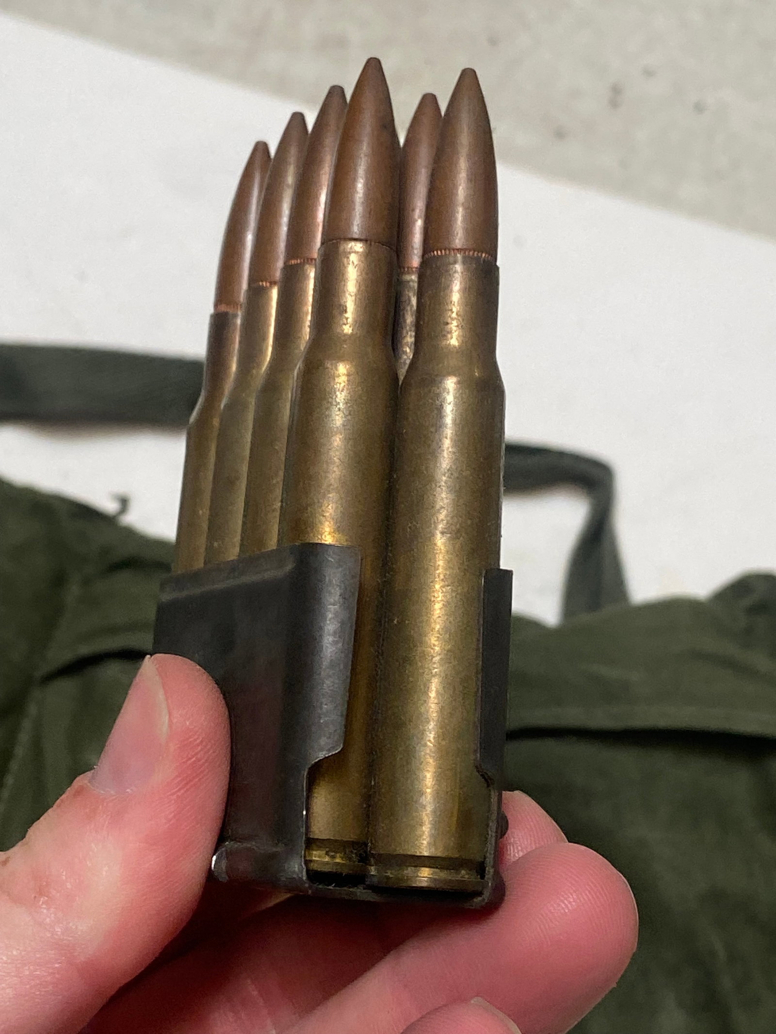 48rds. Of .30-06 Ammunition on Enbloc Clips in Bandolier - 4