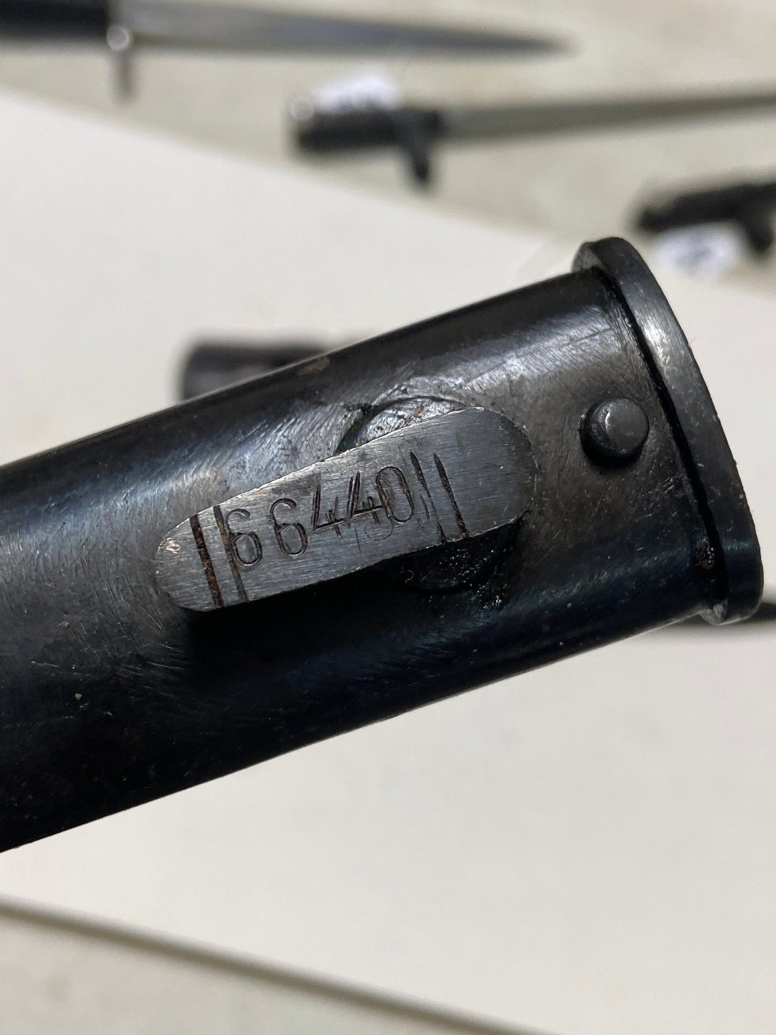 Excellent Mauser M48 Bayonet with Scabbard and Frog - 10