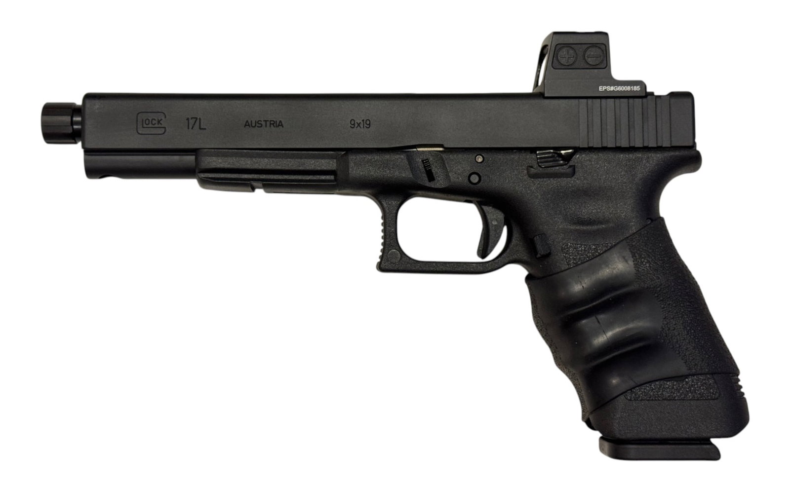 Excellent Glock 17L Gen 3 9mm Pistol with Ported Slide, Threaded Barrel, and Holosun Optic in Box - 4