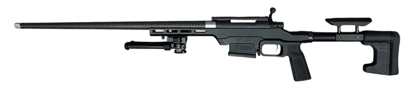 Excellent HOWA 1500 6.5 CM 24” Carbon Fiber Barrel & MDT LSS Chassis Bolt Rifle w/ Bipod - 3