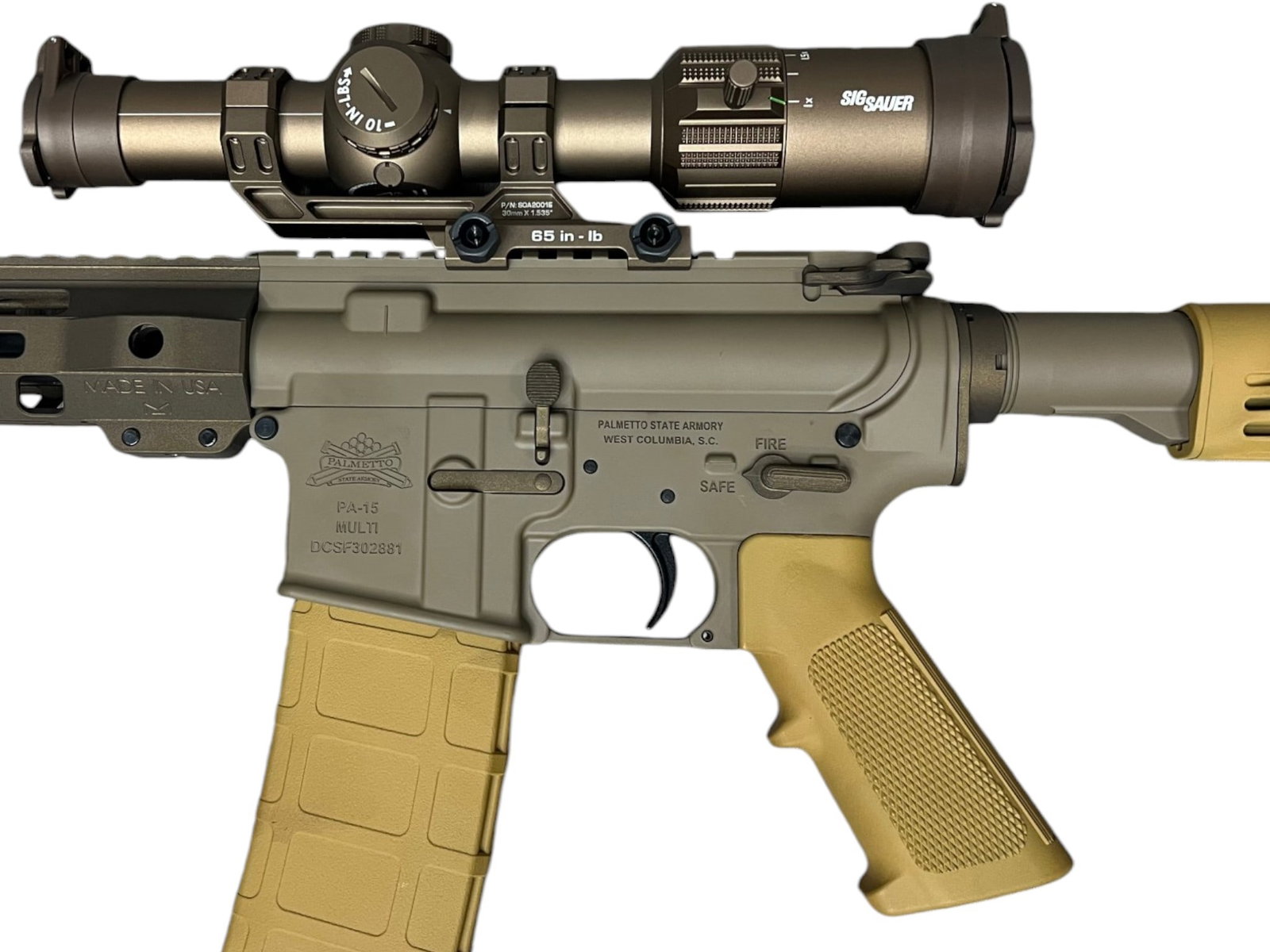 Excellent PSA PA-15 (Hk MR223 Clone) 5.56mm AR-15 Semi-Automatic 16” Rifle w/ SIG TANGO Scope - 3