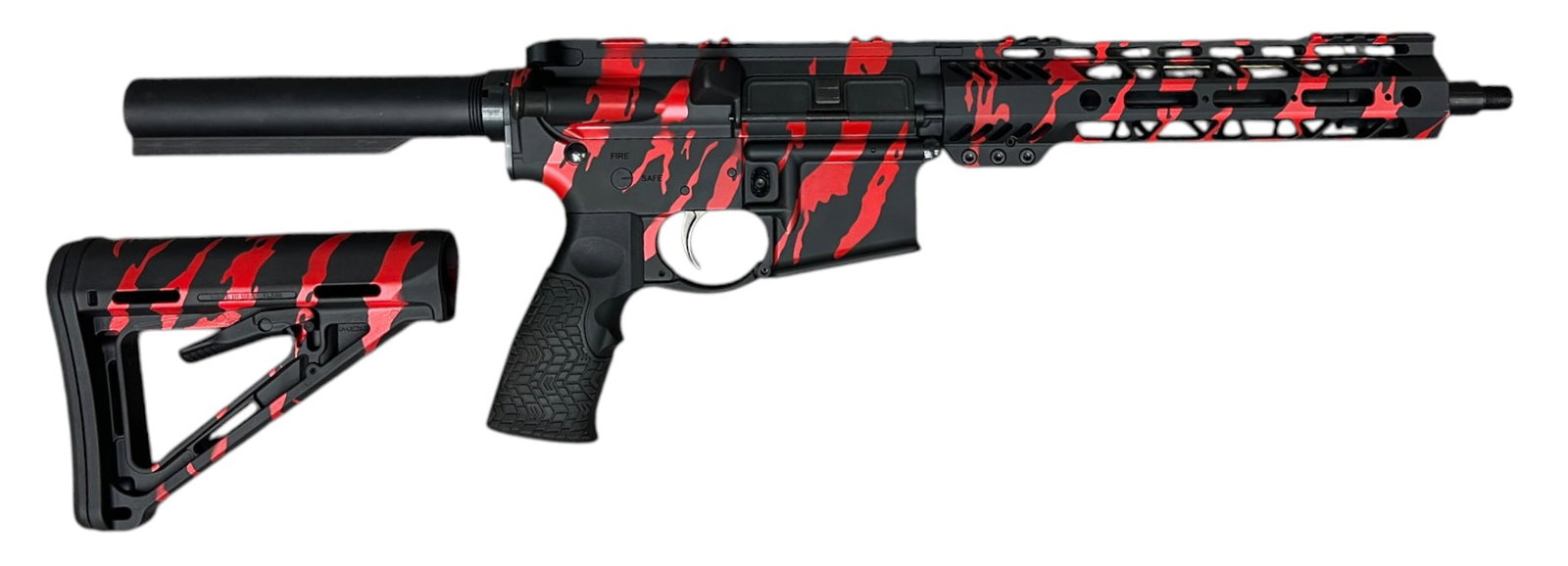 Excellent PSA PA-15 Exclusive Call of Duty “Red Tiger Camo Skin” 5.56mm Semi-Auto 10.5&# - 3