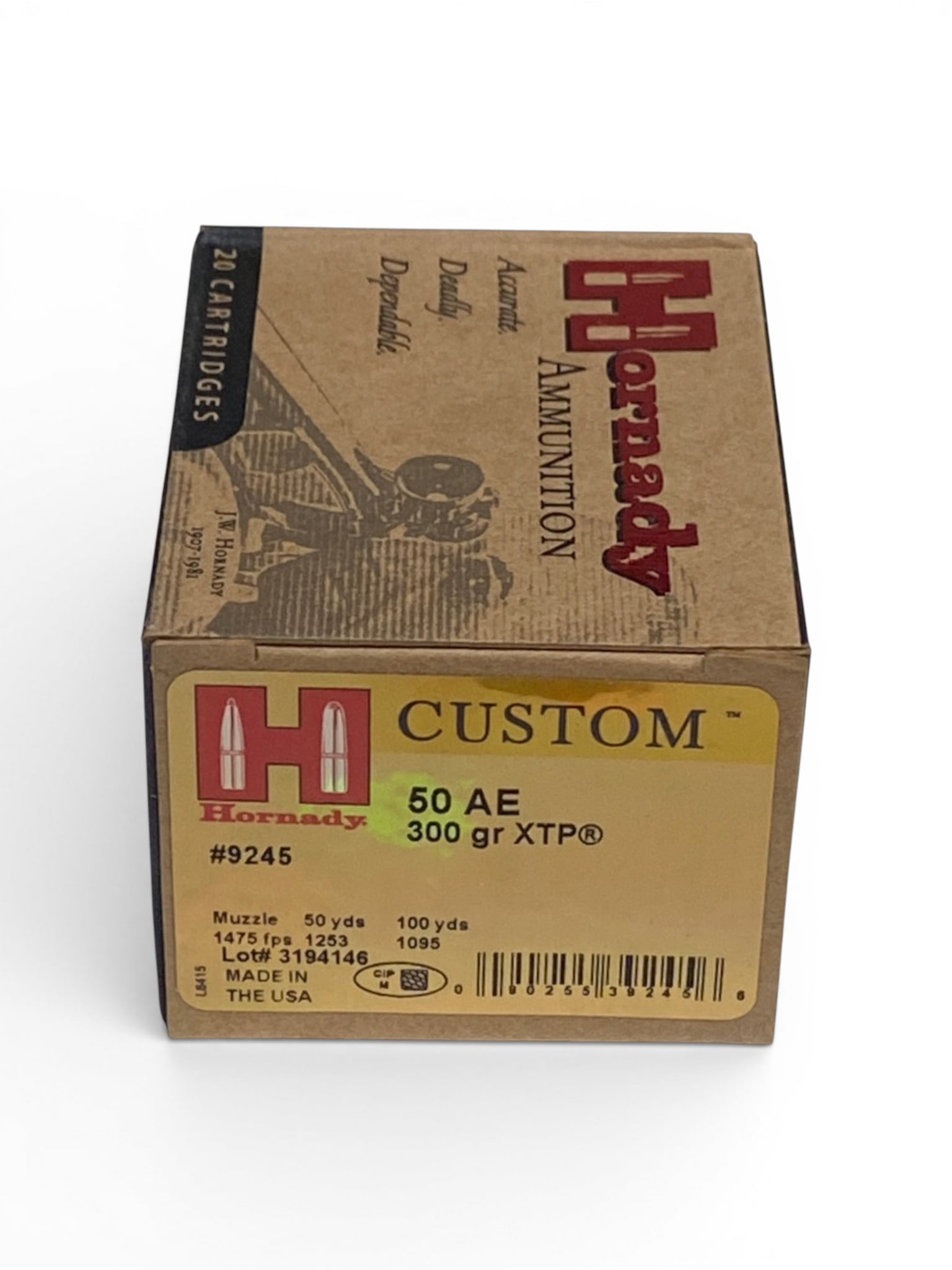 NIB 20rds. of .50 AE (Action Express) 300gr. XTP Hornady Quality Expensive Ammunition (1 of 1)