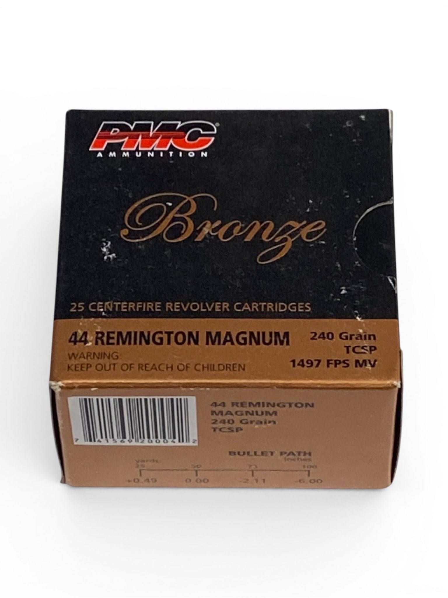 NIB 25rds. of .44 REM. MAG. 240gr. TCSP PMC Bronze Ammunition : See Photo(s)