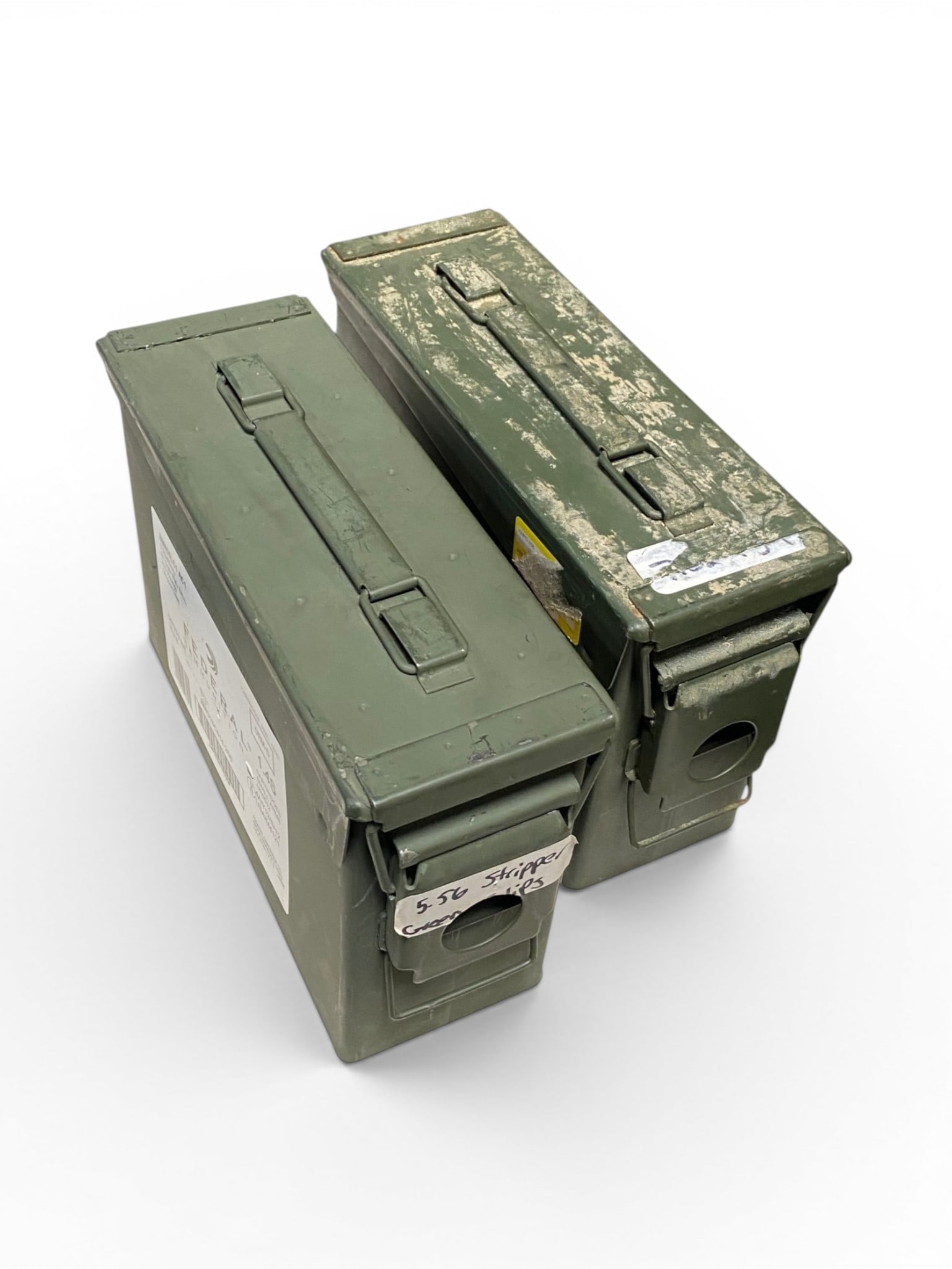 (2) Metal .30 CAL. Ammunition Storage Cans: See Photo(s)