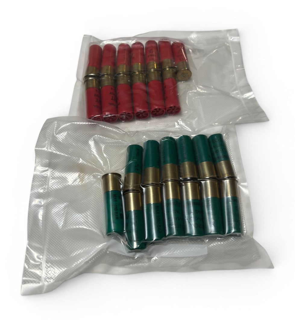 26rds. Of 12 GA. Shotgun Ammunition: 13rds. Of Winchester Xpert steel shot 3" 1-1/4, 13rds. Of Remington Express Magnum 1-1/4