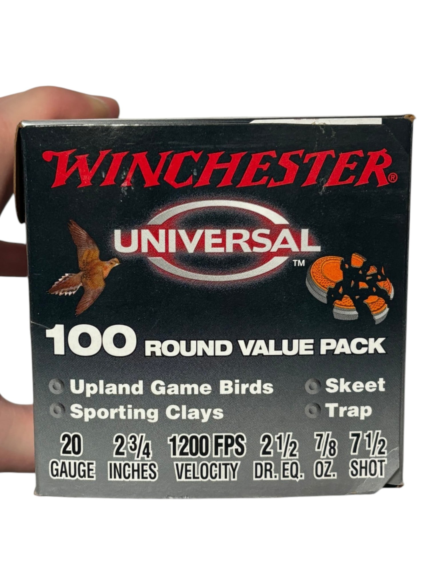 Unopened 100rd. Value Pack 20 GA. 2-3/4" Winchester Universal Shotgun Ammunition - 3