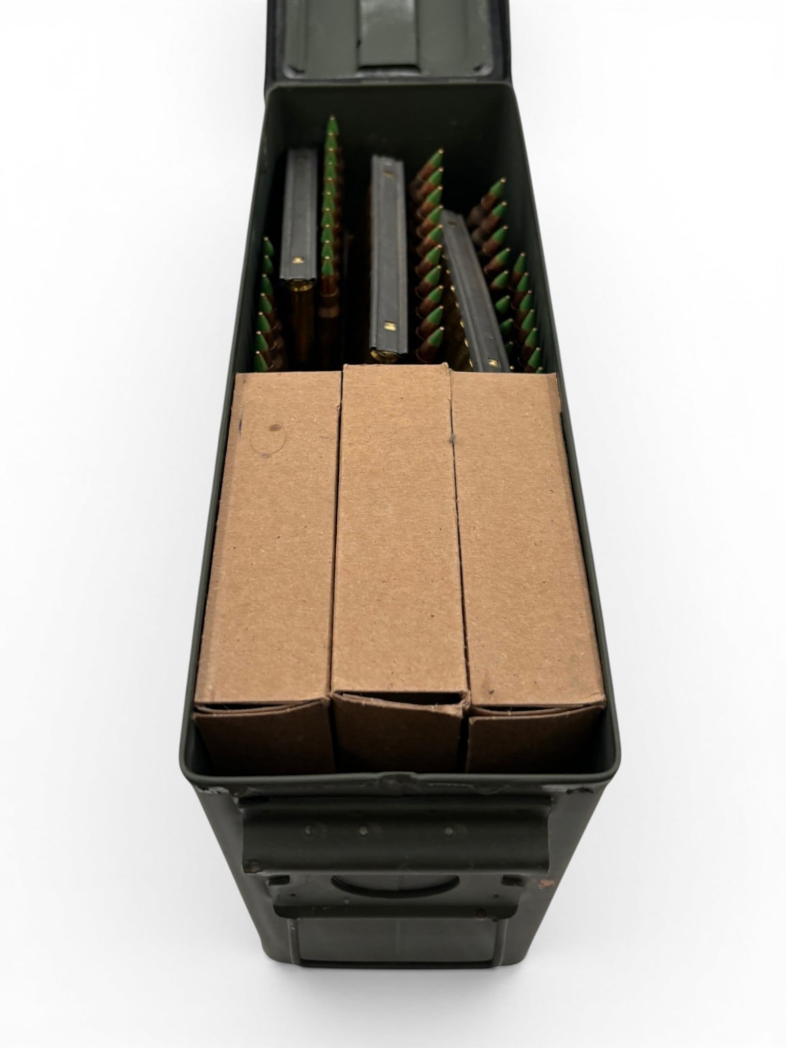 15.7 Lbs. of Federal 5.56 62gr. Specialty Ammunition on Stripper Clips in Ammo Can: See photos
