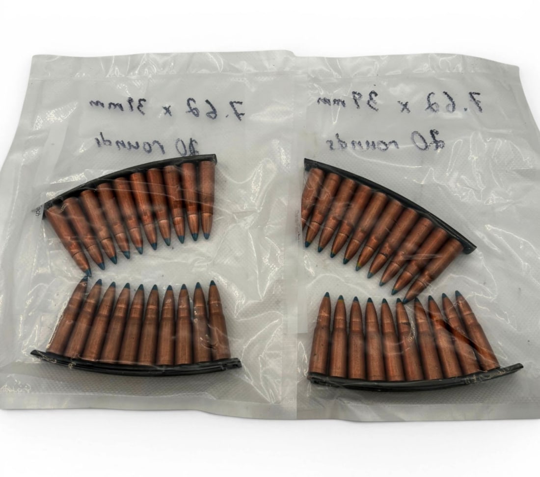 40rds. Of Specialty 7.62x39 Ammunition on Stripper Clips: See photos